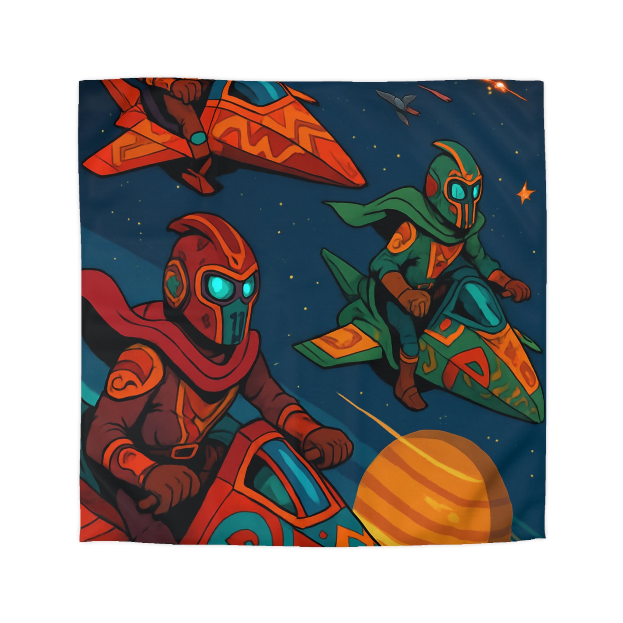 Housse de Couette Microfibre Motif Créatif Original Style Contemporain Chambre Élégante