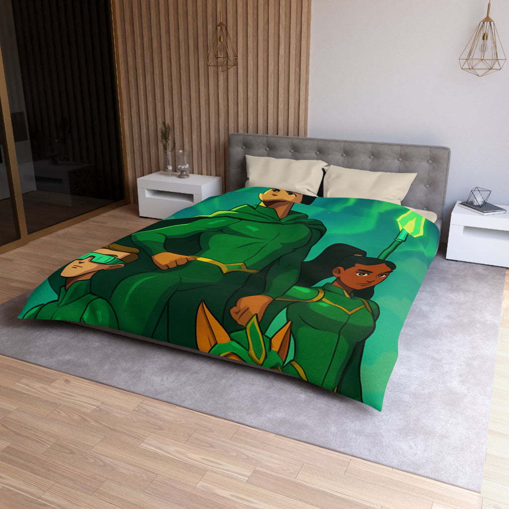 Housse de Couette Microfibre Motif Créatif Original Style Contemporain Chambre Élégante