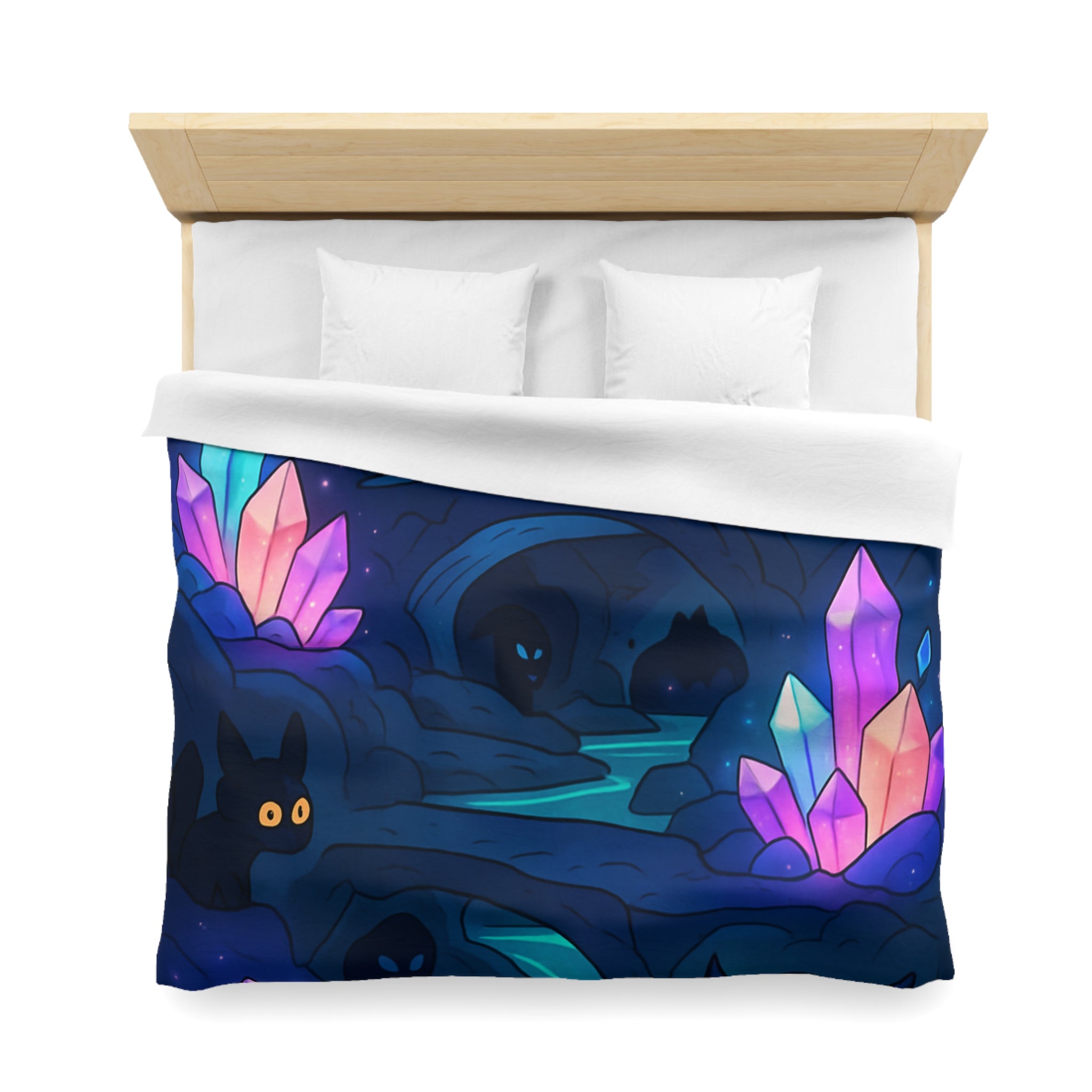 Housse de Couette Microfibre Motif Créatif Original Style Contemporain Chambre Élégante