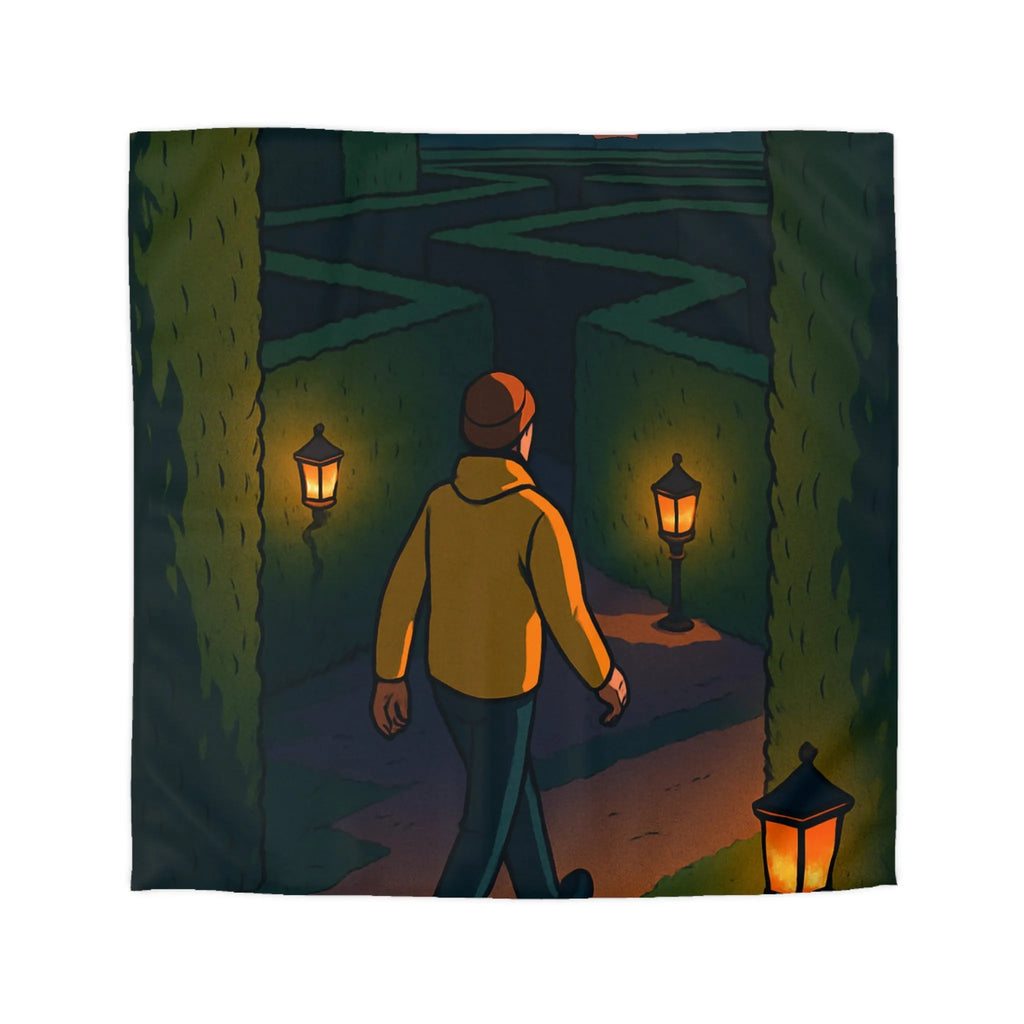 Explorez un jardin de mystère avec éclairage chaleureux pour vos rêves nocturnes