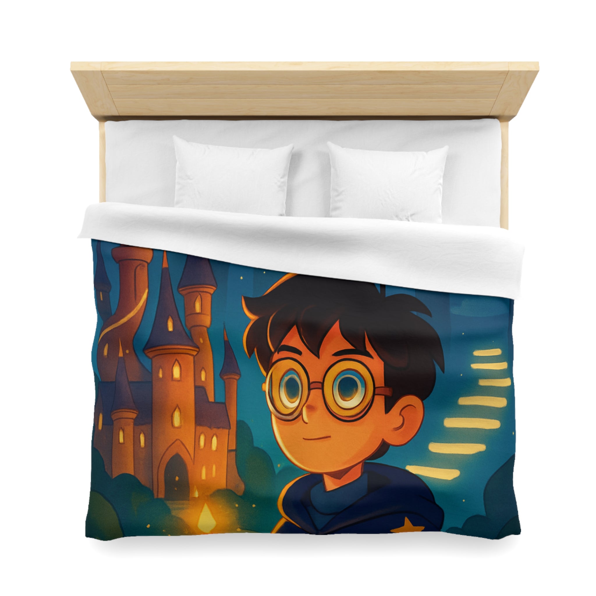 Housse de Couette Microfibre Motif Créatif Original Style Contemporain Chambre Élégante