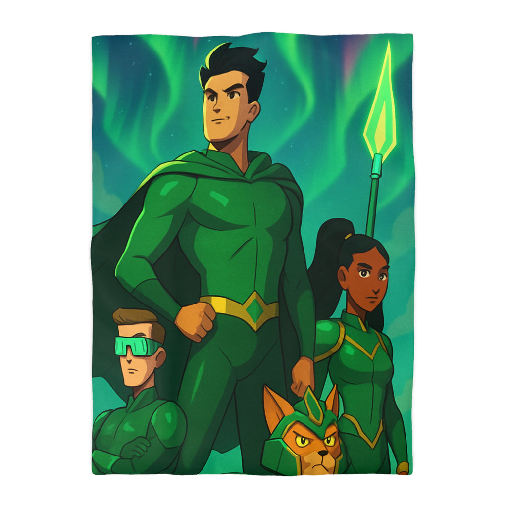 Housse de Couette Microfibre Motif Créatif Original Style Contemporain Chambre Élégante