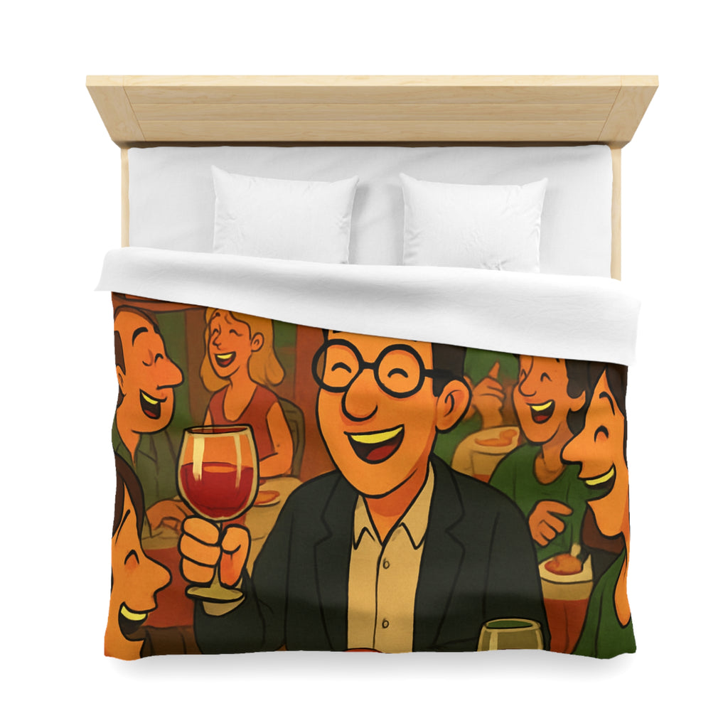 Housse de Couette Microfibre Illustration Unique Design Moderne Décoration Intérieure Raffinée