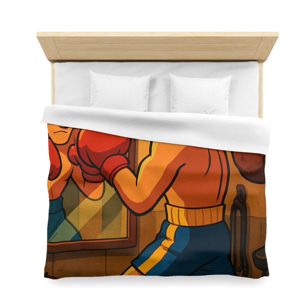 Housse de Couette Microfibre Design Artistique Moderne Décoration Chambre Confort Premium