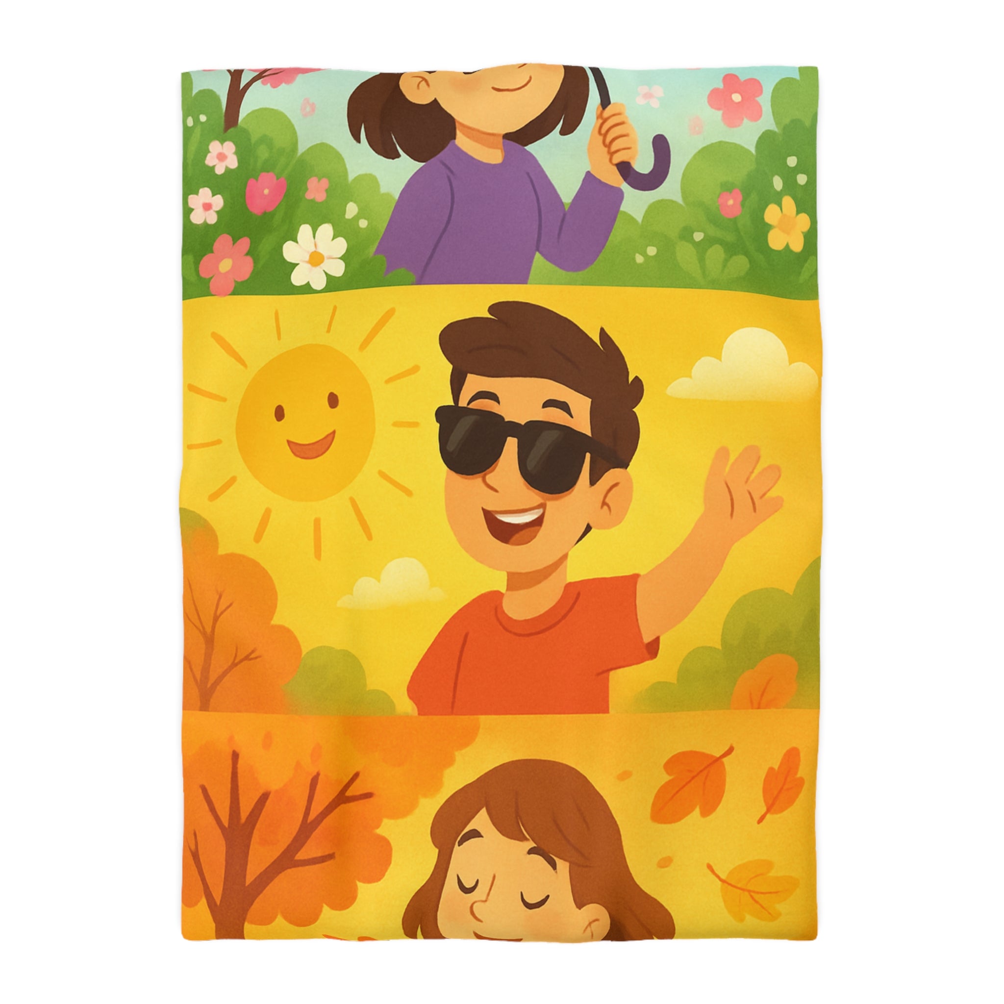 Housse de Couette Microfibre Design Artistique Moderne Décoration Chambre Confort Premium