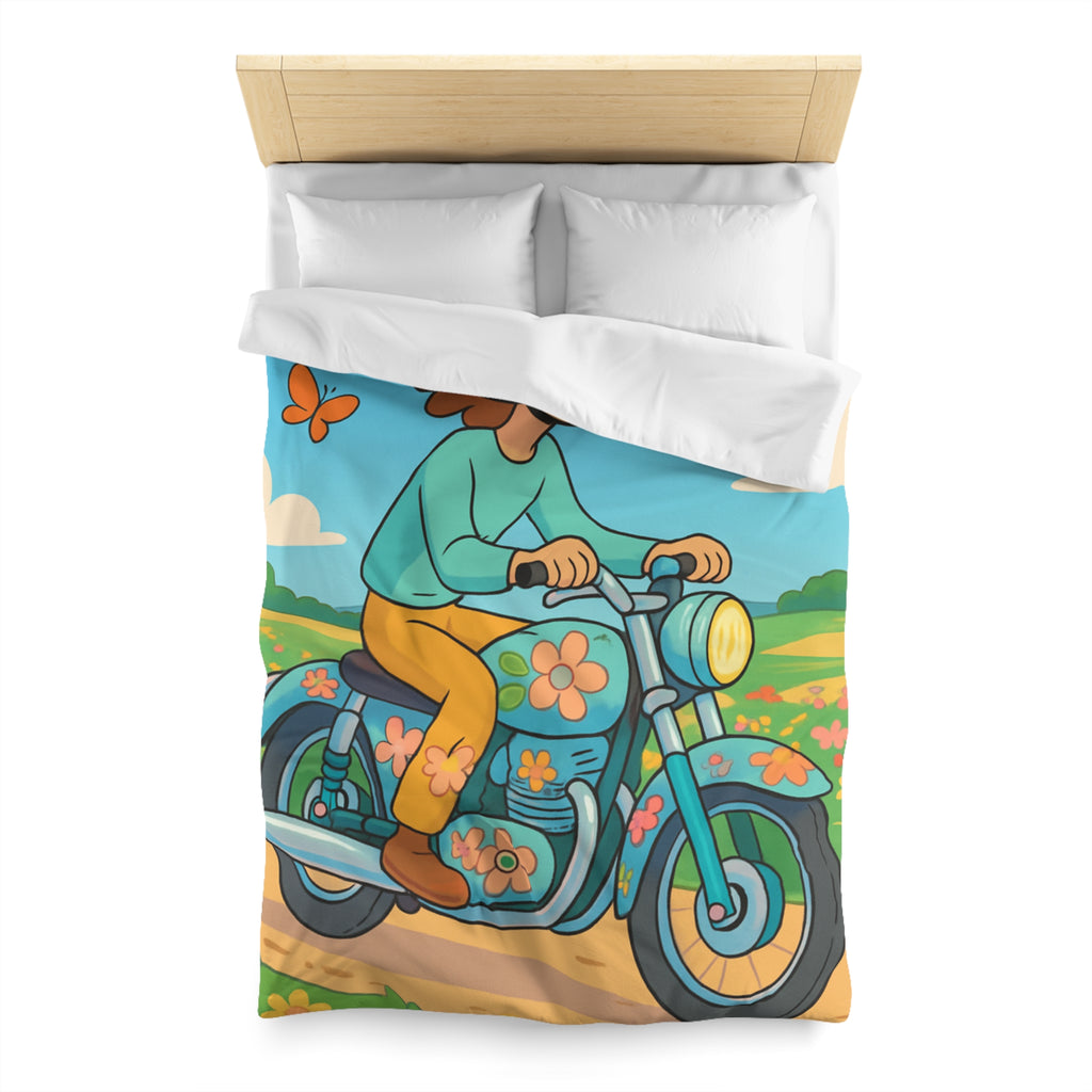 Housse de Couette Microfibre Design Artistique Moderne Décoration Chambre Confort Premium