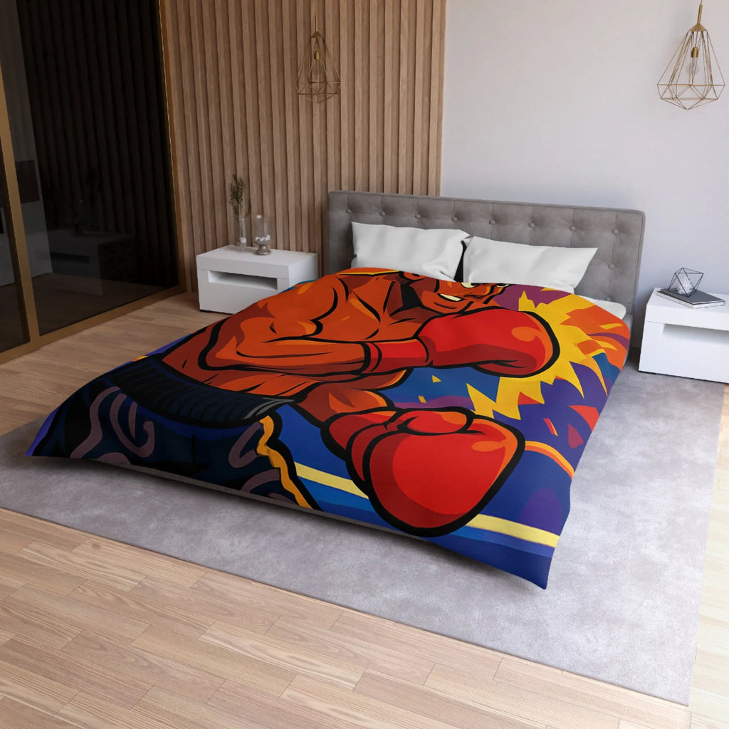 Housse de Couette Microfibre Art Graphique Contemporain Style Décoratif Chambre Tendance