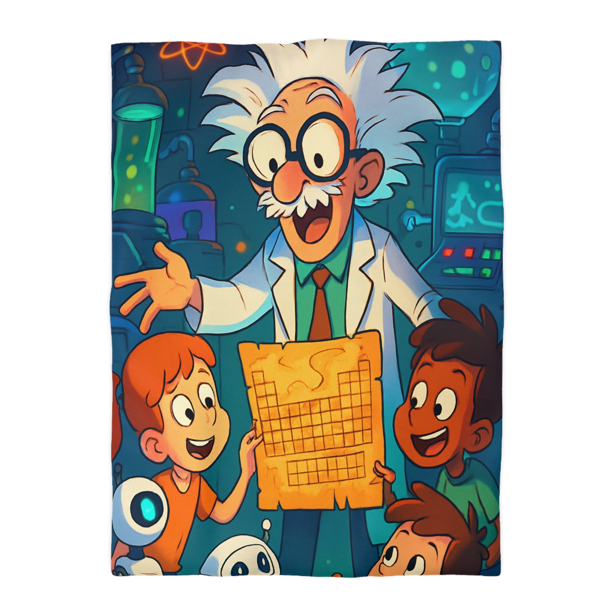 Housse de Couette Microfibre Motif Créatif Original Style Contemporain Chambre Élégante