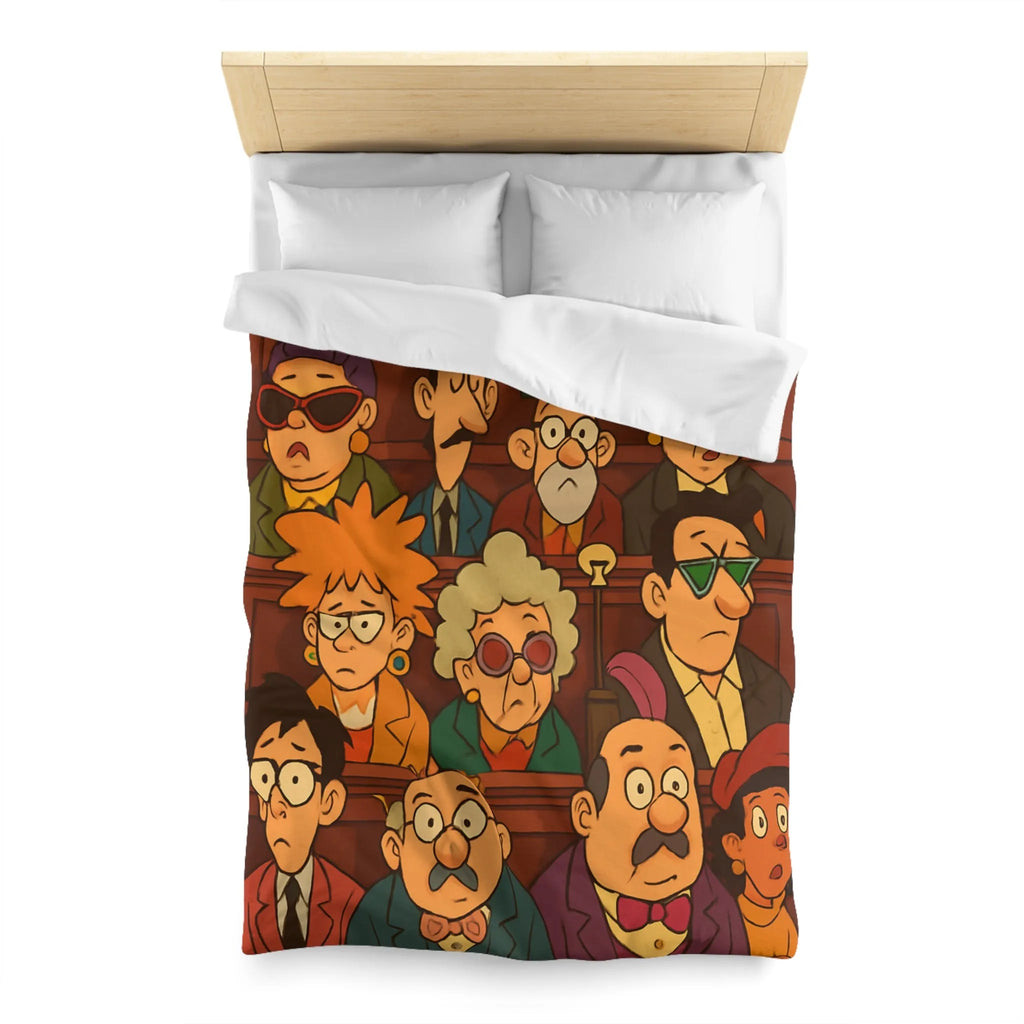 Housse de Couette Microfibre Art Graphique Contemporain Style Décoratif Chambre Tendance