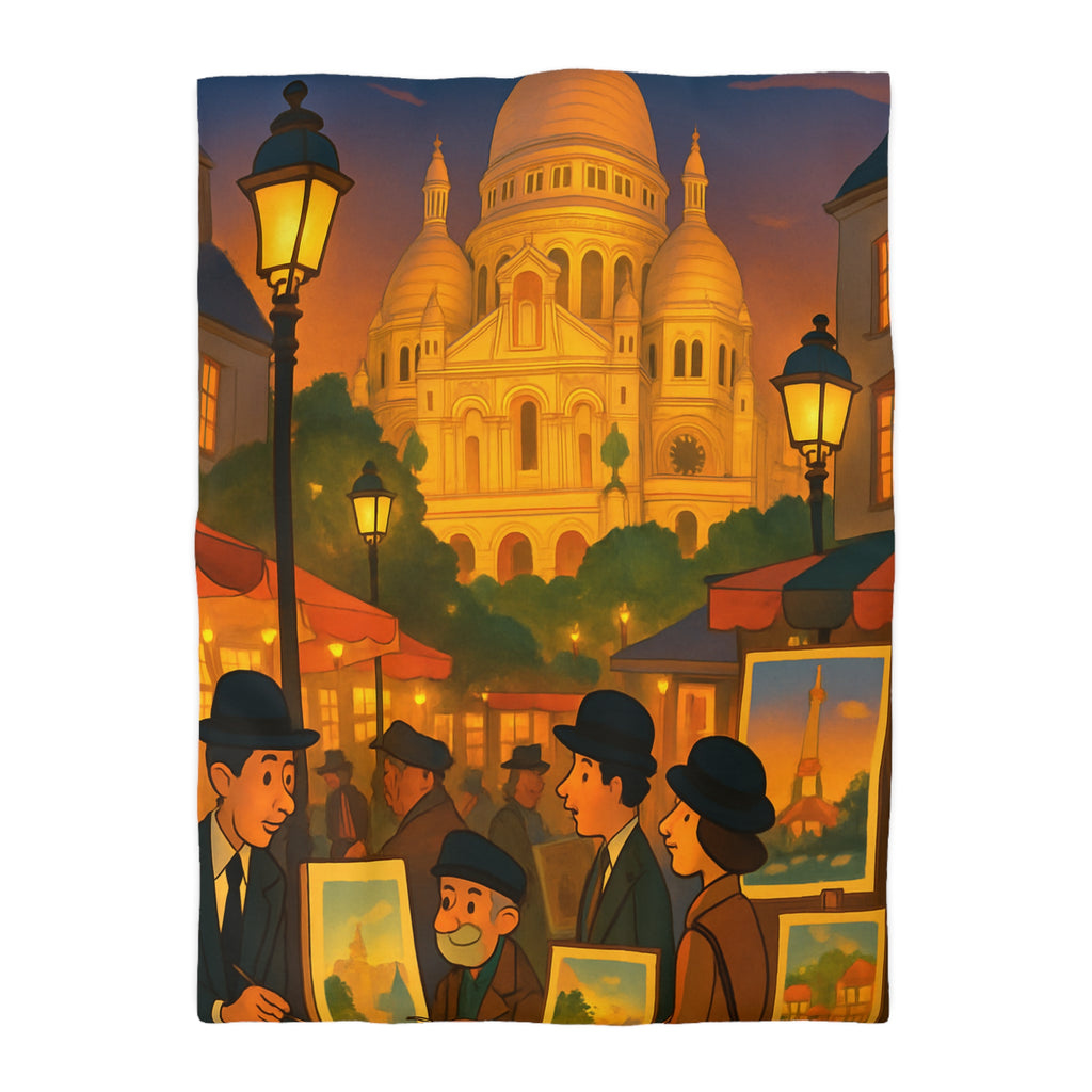 Housse de Couette Microfibre Illustration Unique Design Moderne Décoration Intérieure Raffinée