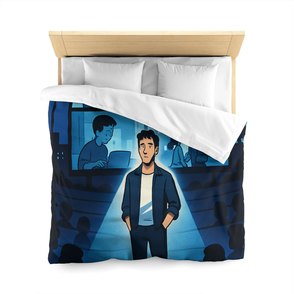 Housse de Couette Microfibre Art Graphique Contemporain Style Décoratif Chambre Tendance