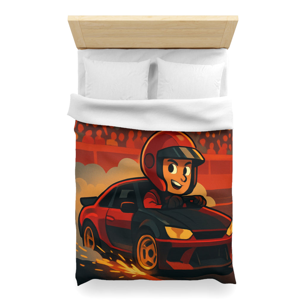 Housse de Couette Microfibre Motif Créatif Original Style Contemporain Chambre Élégante