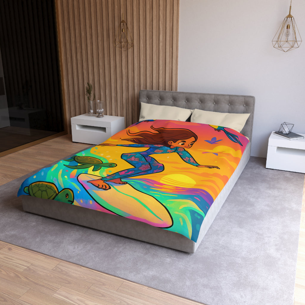 Housse de Couette Microfibre Création Artistique Moderne Design Exclusif Décoration Chambre