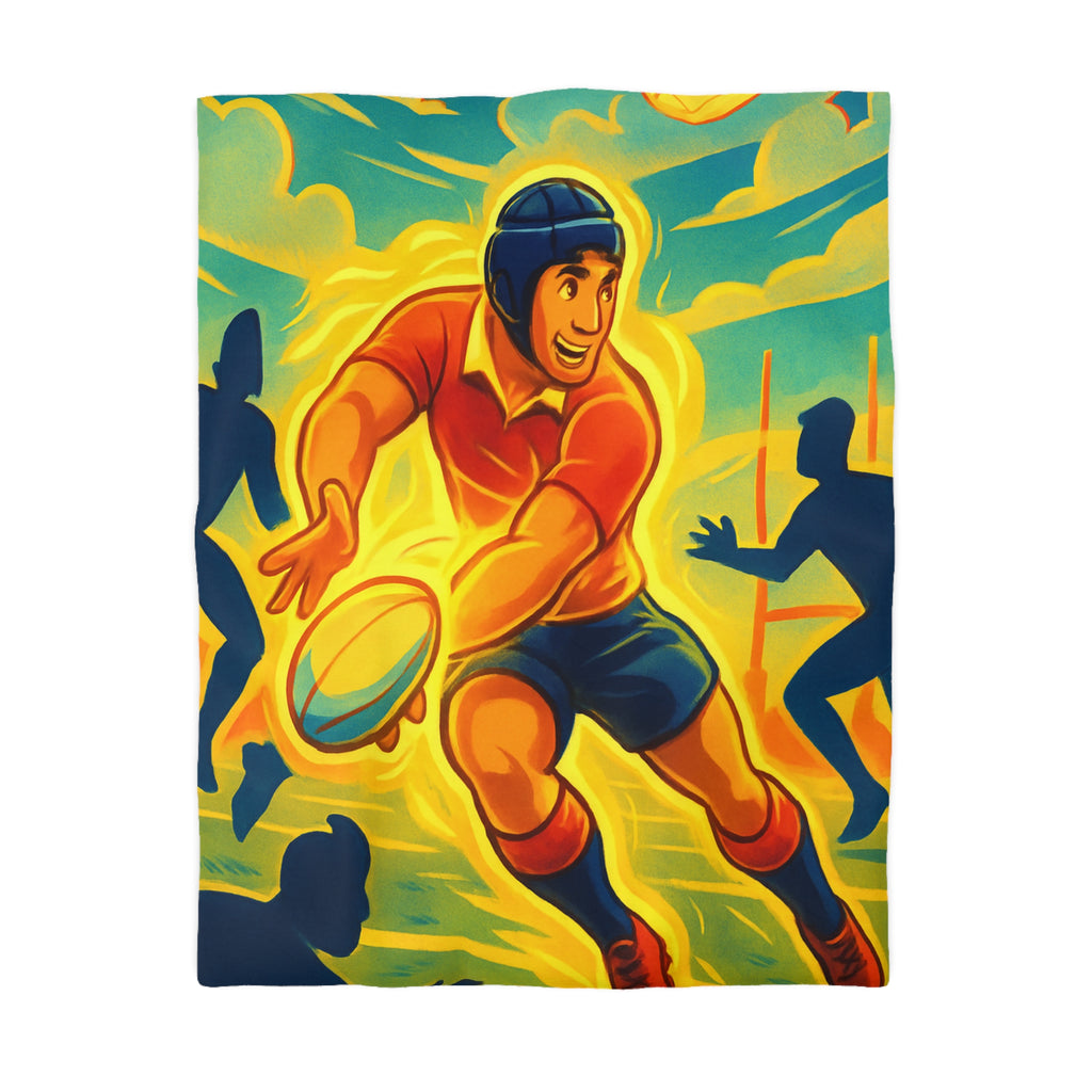 Housse de Couette Microfibre Design Artistique Moderne Décoration Chambre Confort Premium