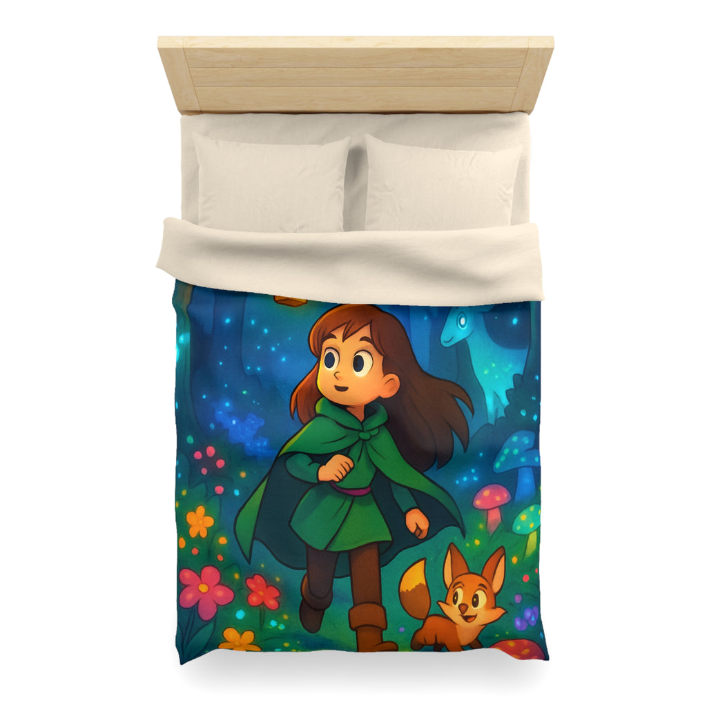 Housse de Couette Microfibre Design Artistique Moderne Décoration Chambre Confort Premium