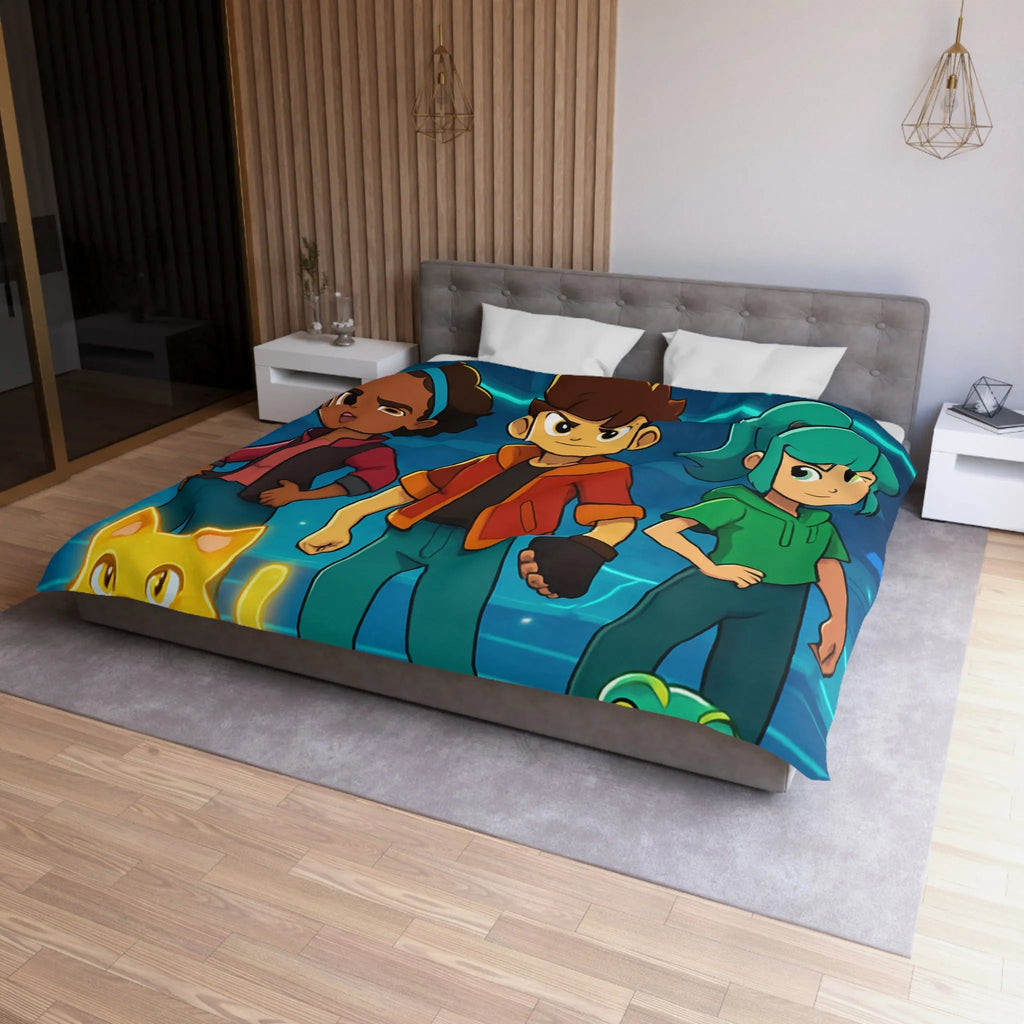 Housse de Couette Microfibre Création Artistique Moderne Design Exclusif Décoration Chambre