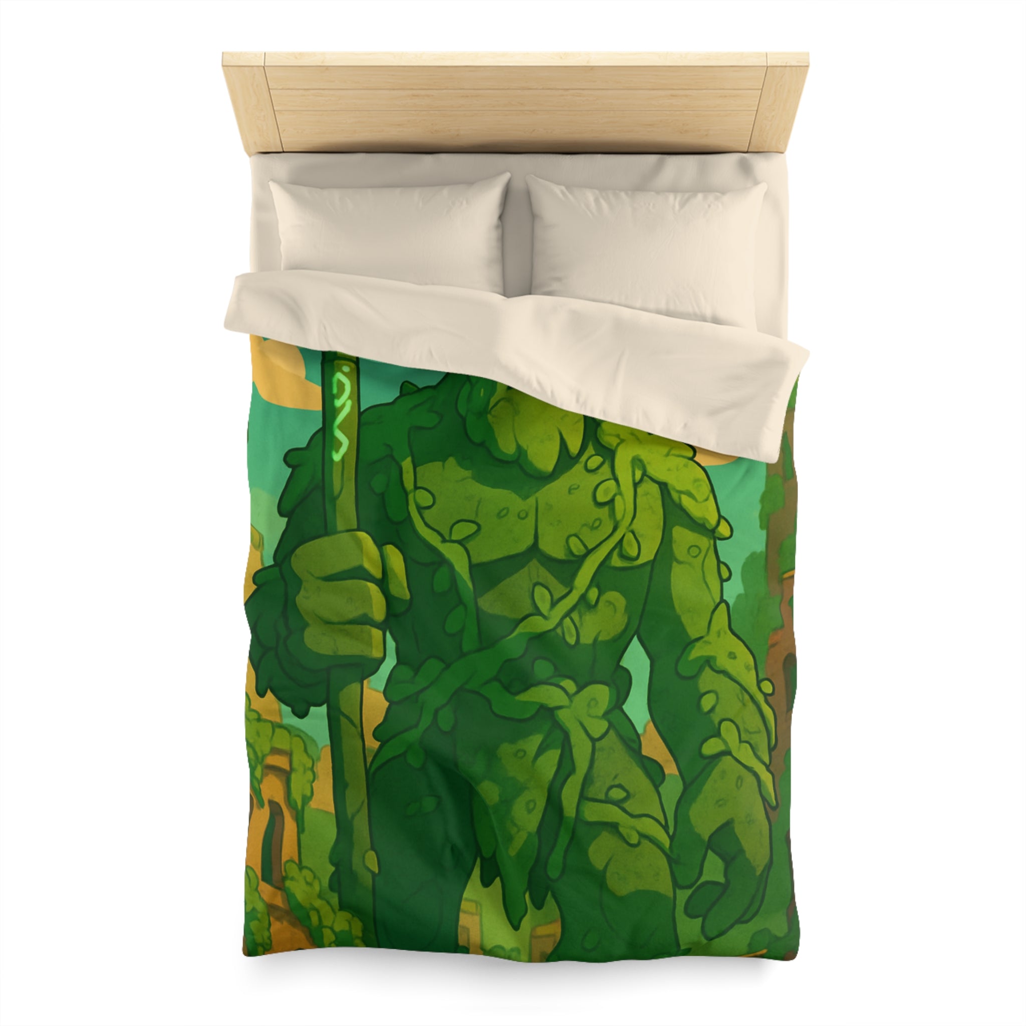 Housse de Couette Microfibre Design Artistique Moderne Décoration Chambre Confort Premium