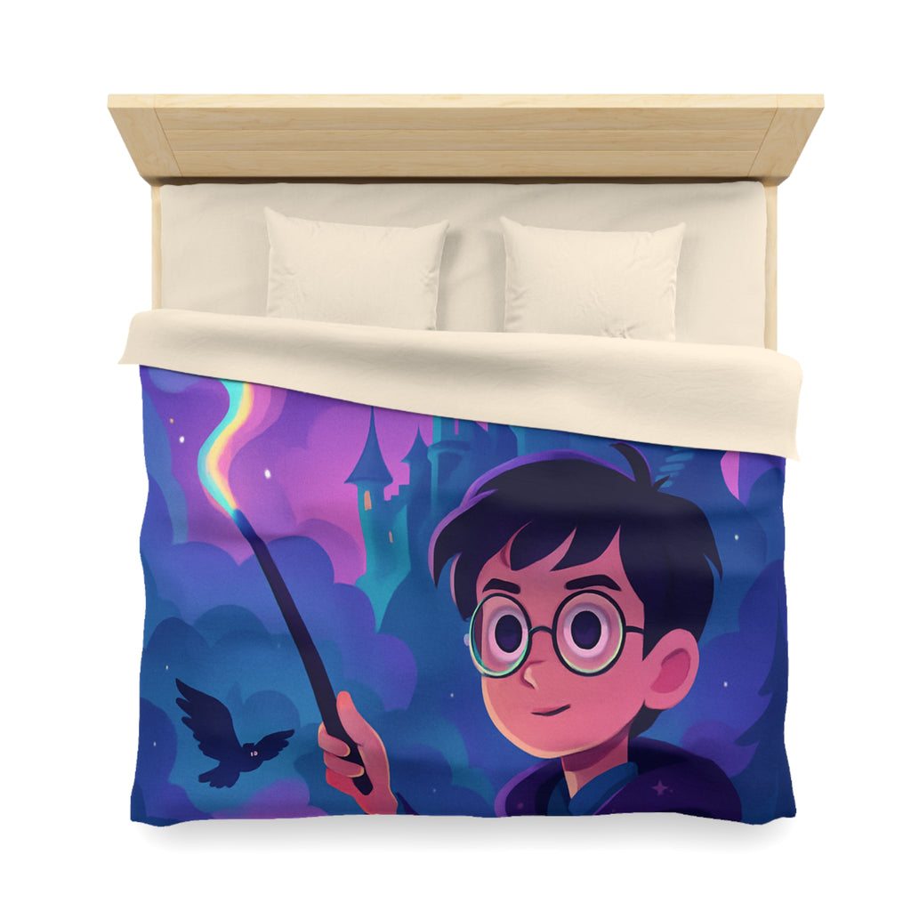 Housse de Couette Microfibre Motif Créatif Original Style Contemporain Chambre Élégante