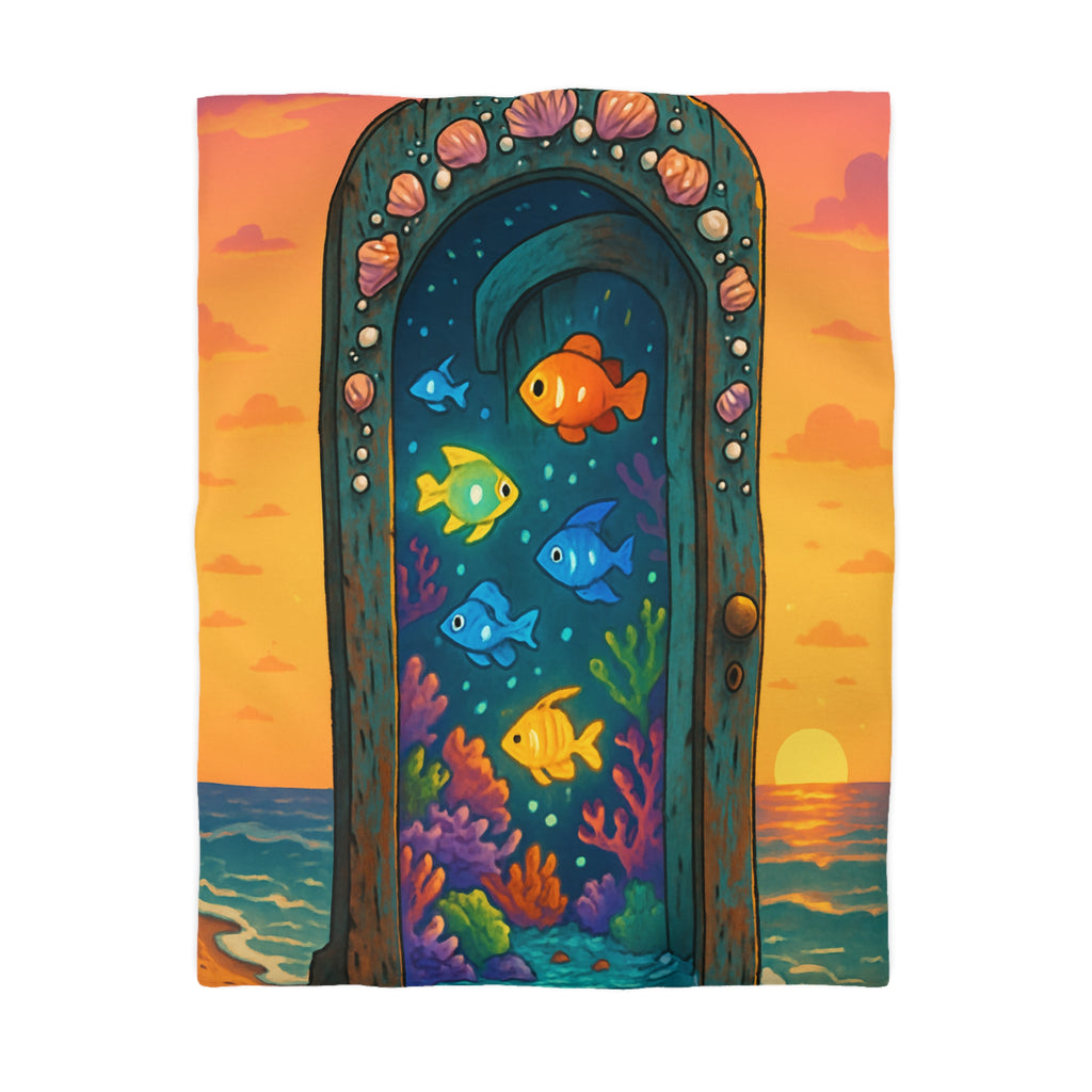 Housse de Couette Microfibre Motif Créatif Original Style Contemporain Chambre Élégante