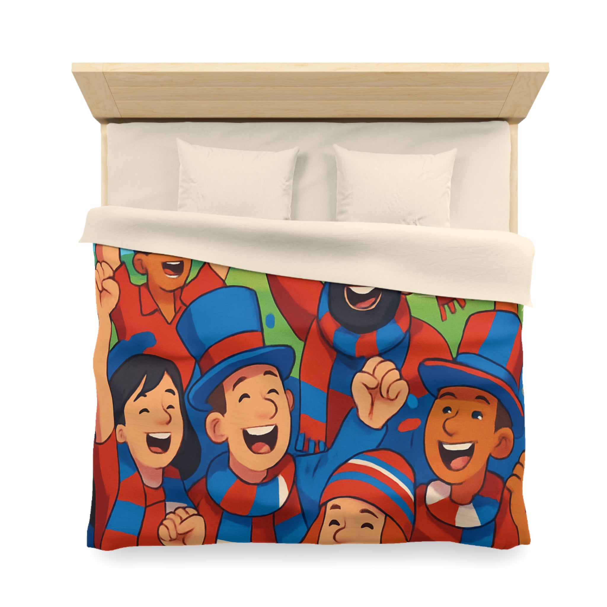 Housse de Couette Microfibre Illustration Unique Design Moderne Décoration Intérieure Raffinée