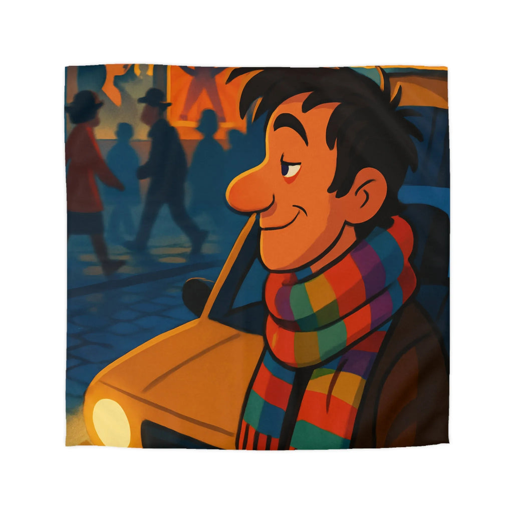 Housse de Couette Microfibre Art Graphique Contemporain Style Décoratif Chambre Tendance