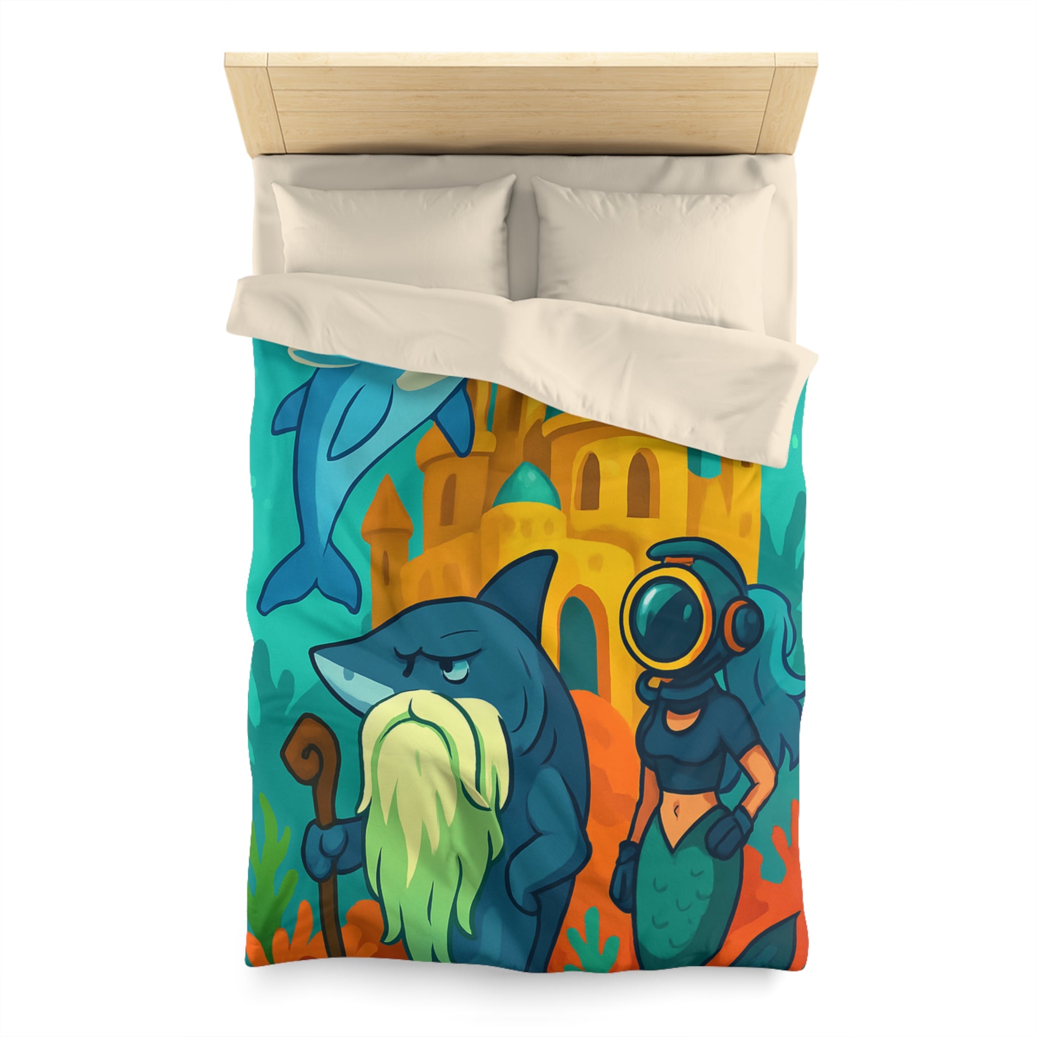 Housse de Couette Microfibre Création Artistique Moderne Design Exclusif Décoration Chambre