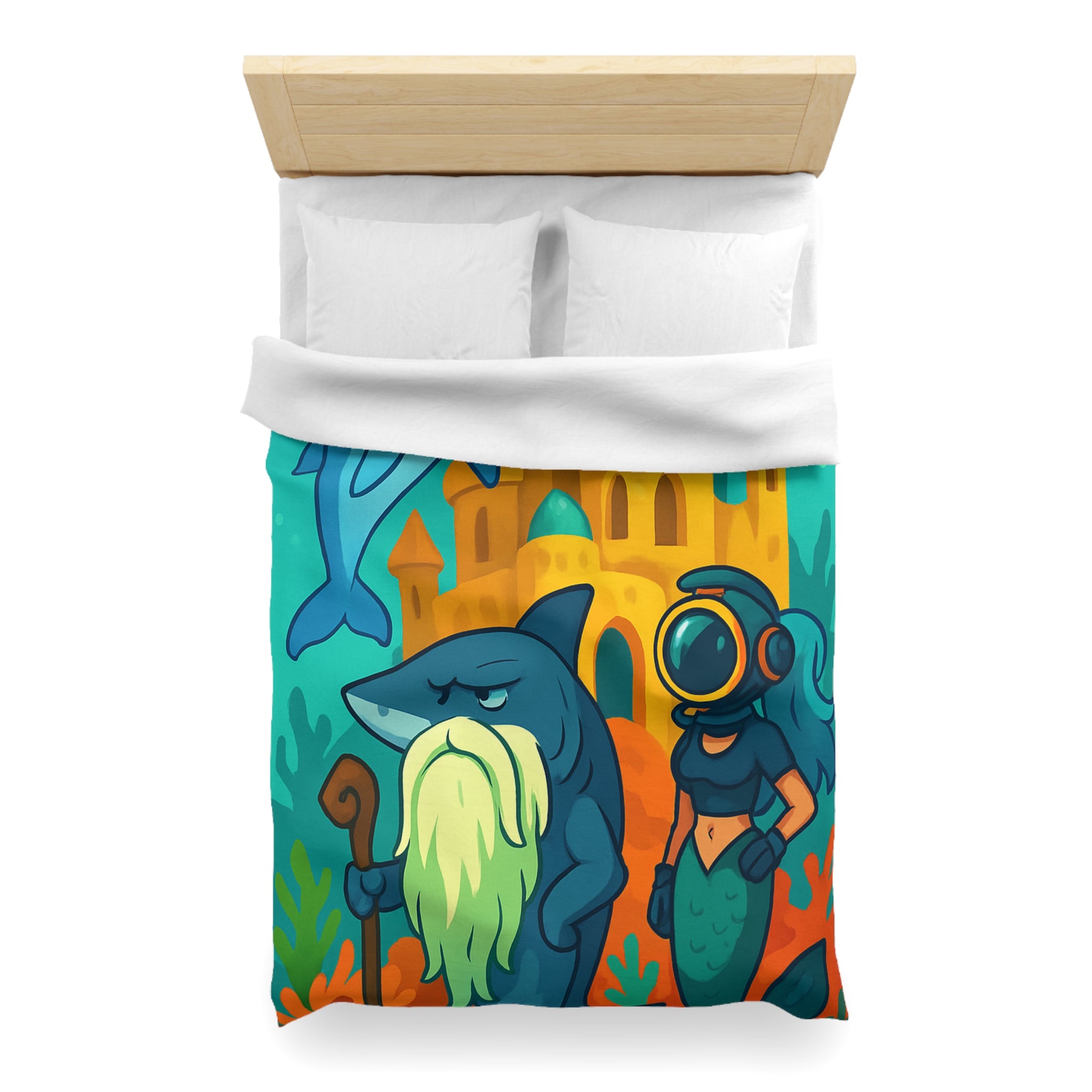 Housse de Couette Microfibre Création Artistique Moderne Design Exclusif Décoration Chambre