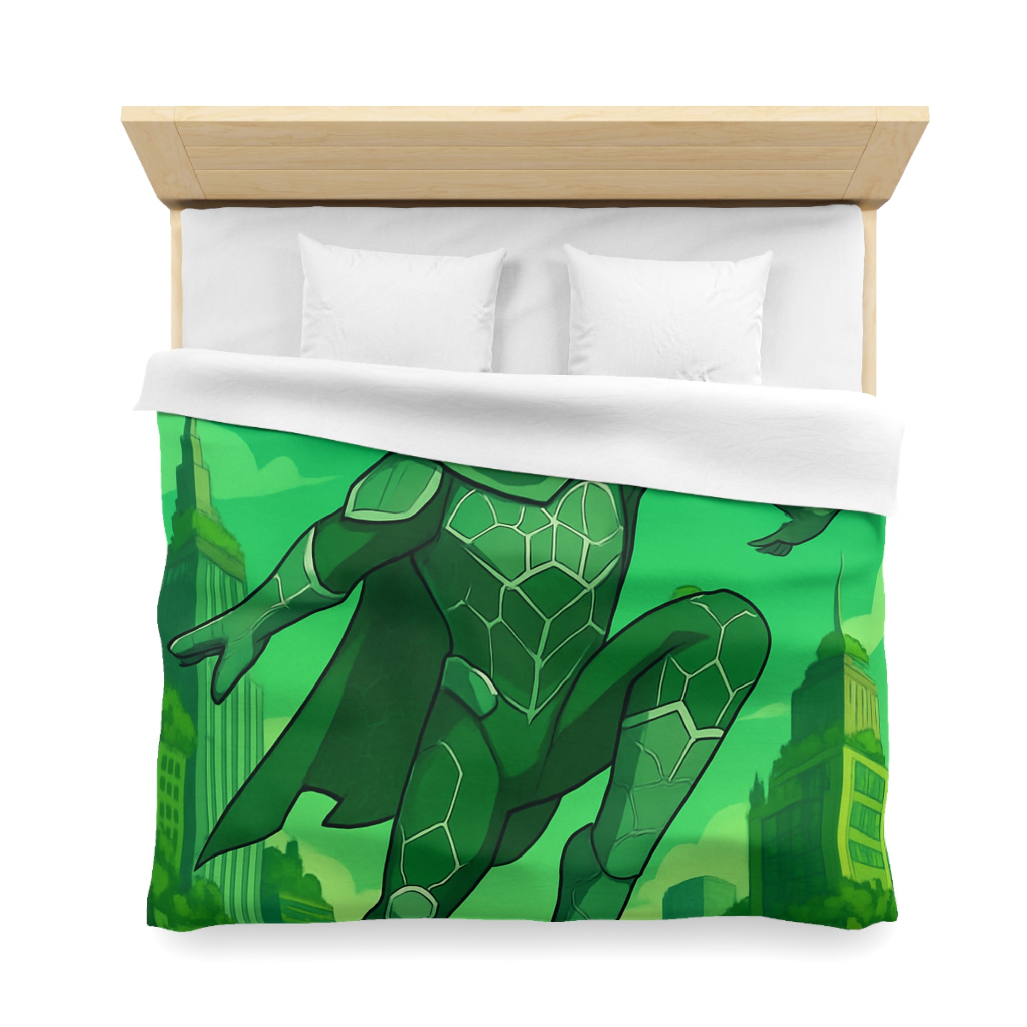 Housse de Couette Microfibre Motif Créatif Original Style Contemporain Chambre Élégante