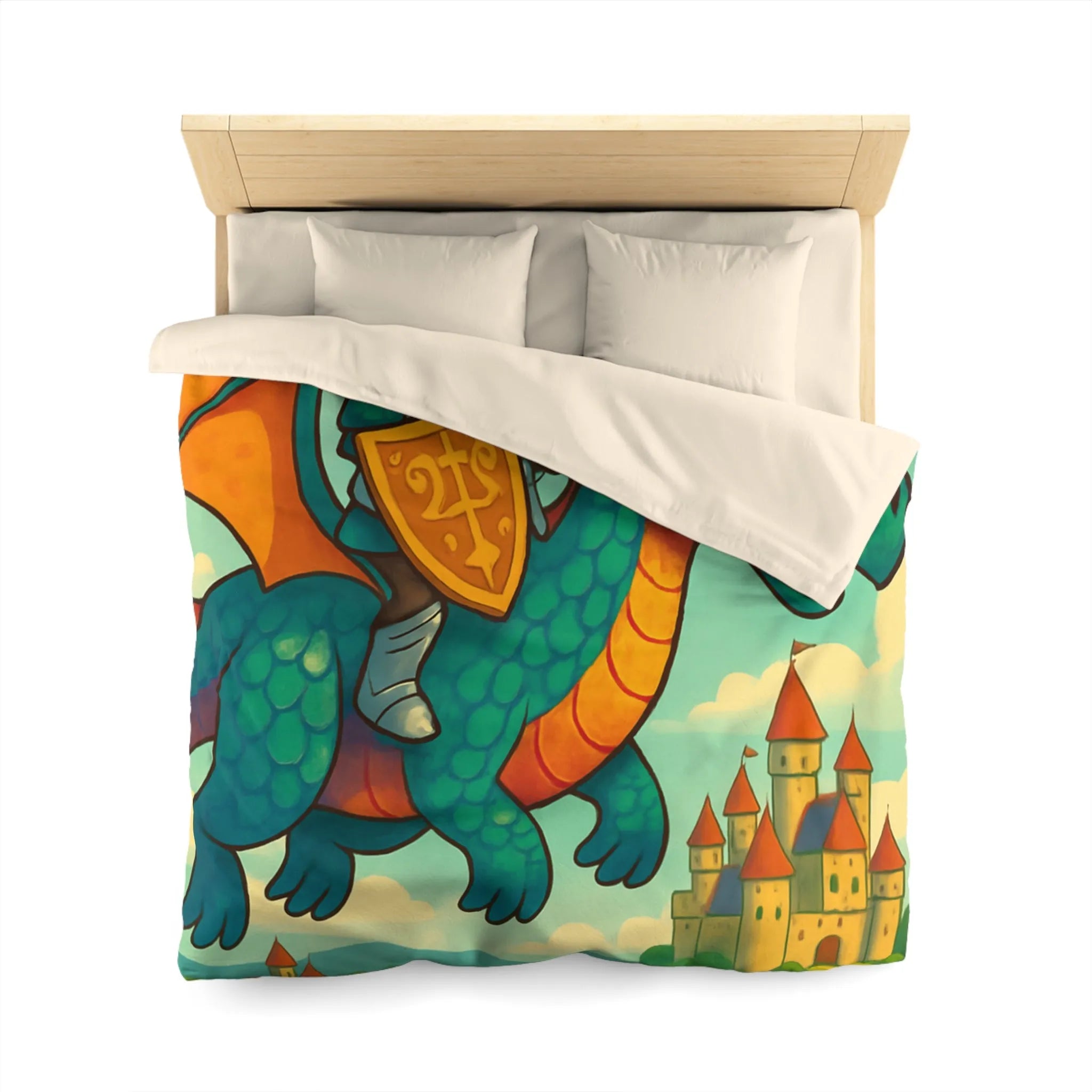 Housse de Couette Microfibre Art Graphique Contemporain Style Décoratif Chambre Tendance