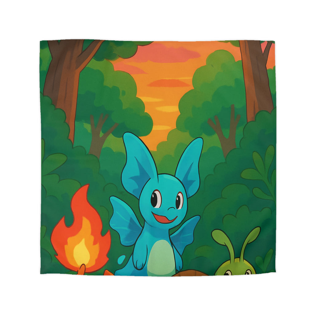 Housse de Couette Microfibre Illustration Unique Design Moderne Décoration Intérieure Raffinée