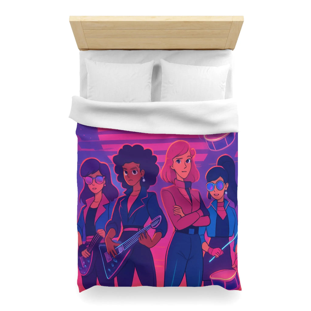 Énergisez Votre Chambre avec une Couette Musique Synthwave et Groupes de Rock Féminins