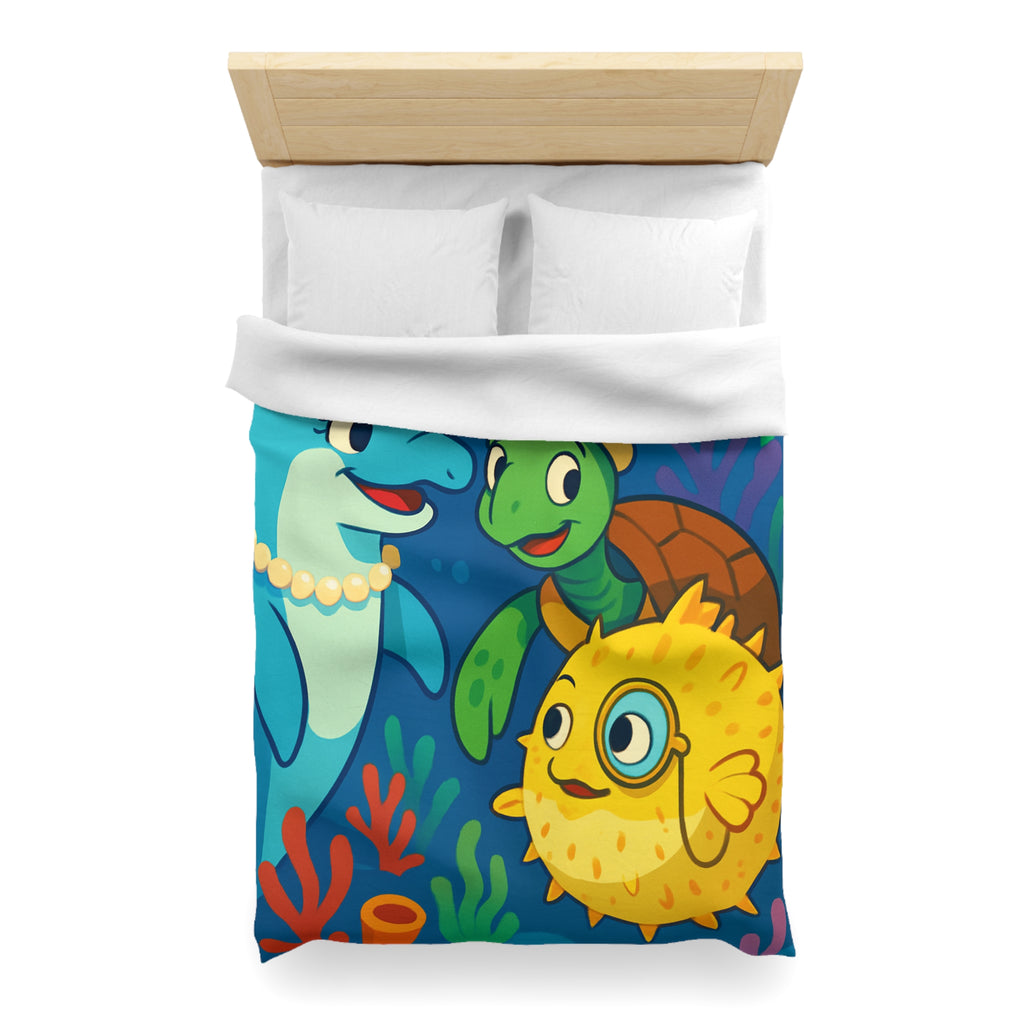 Housse de Couette Microfibre Design Artistique Moderne Décoration Chambre Confort Premium