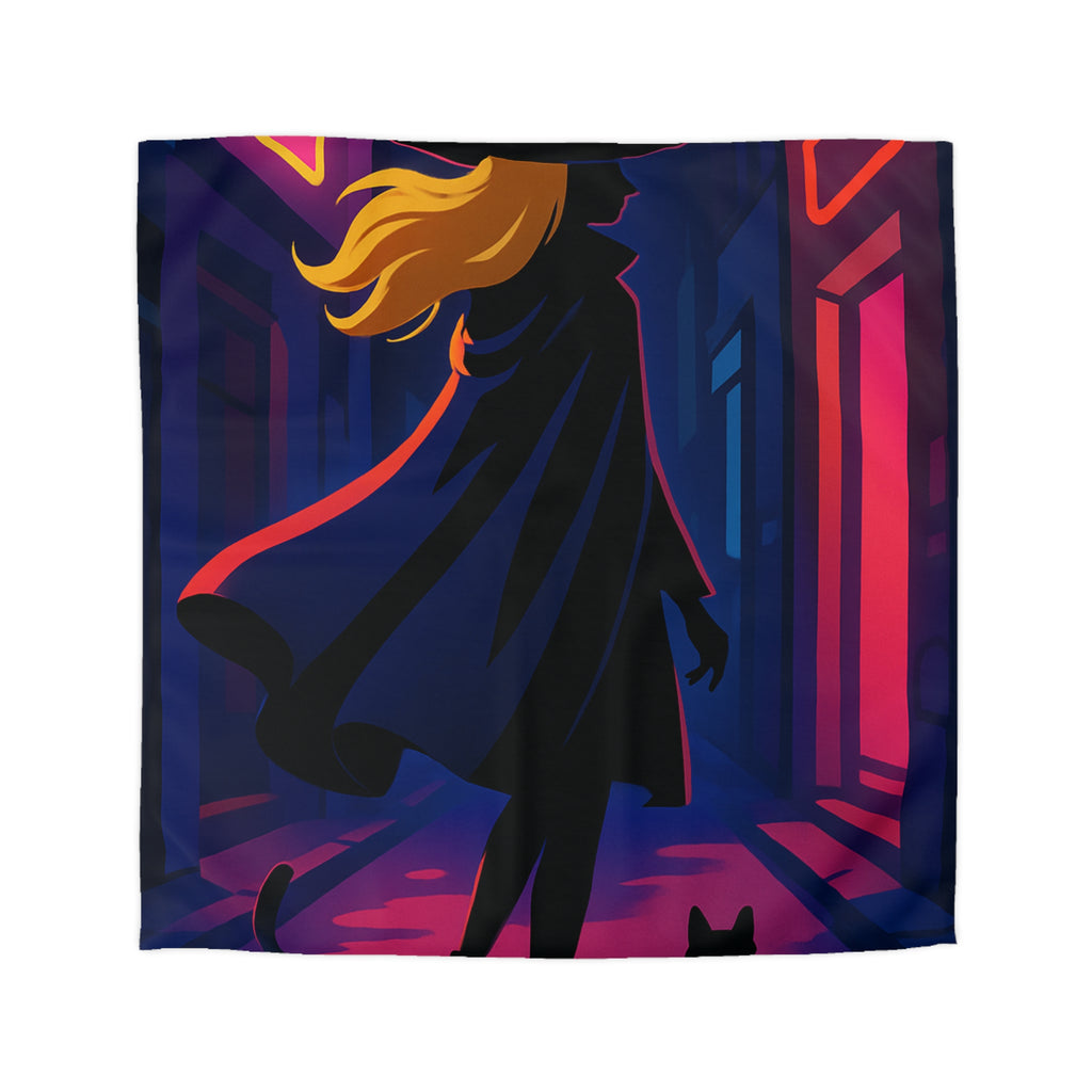 Housse de Couette Microfibre Design Artistique Moderne Décoration Chambre Confort Premium