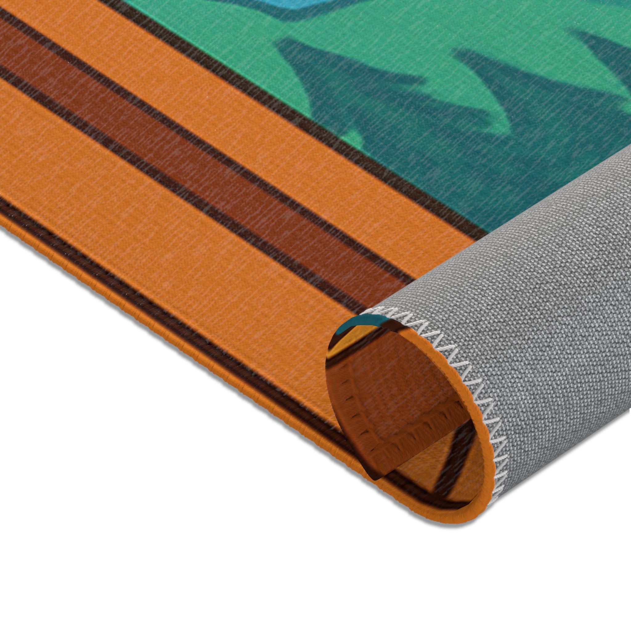 Tapis enfant coloré avec dragons et chat pour décoration ludique et imaginative