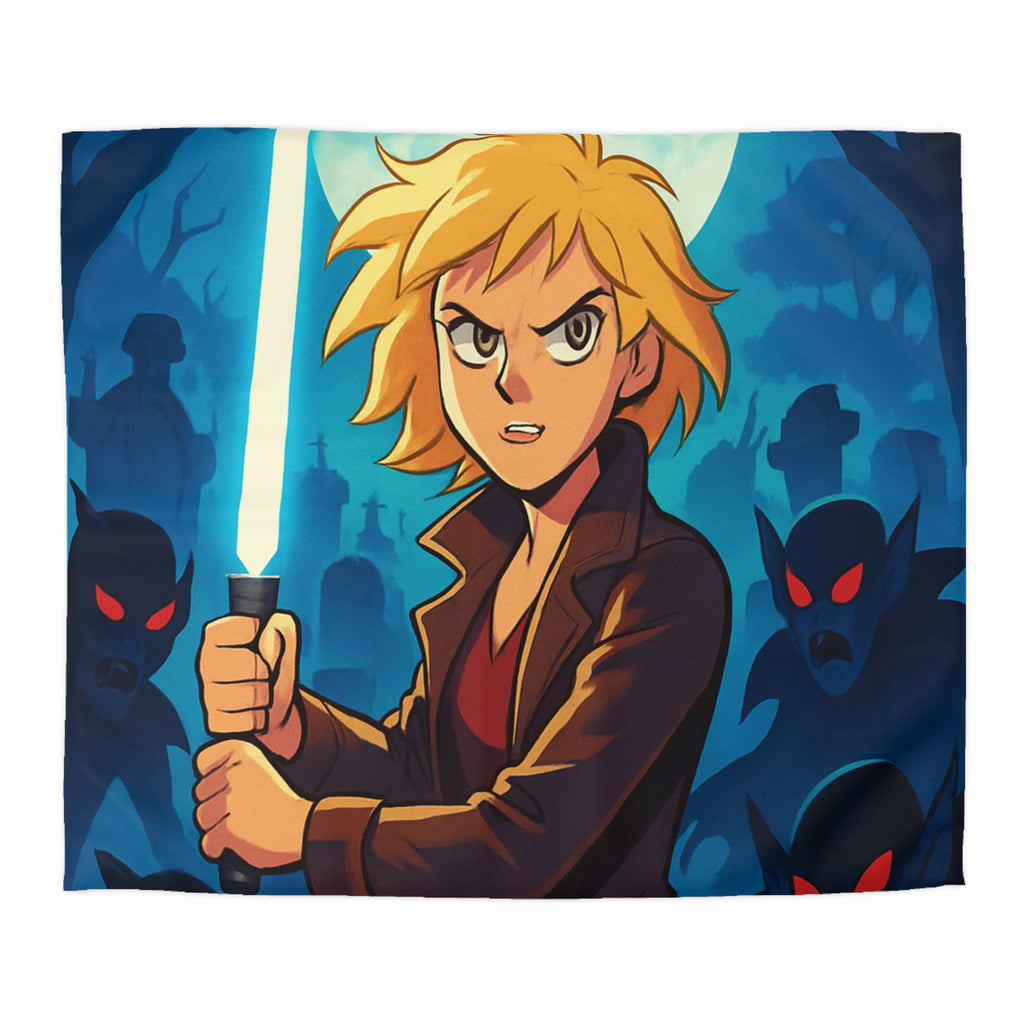 Housse de Couette Microfibre Motif Créatif Original Style Contemporain Chambre Élégante