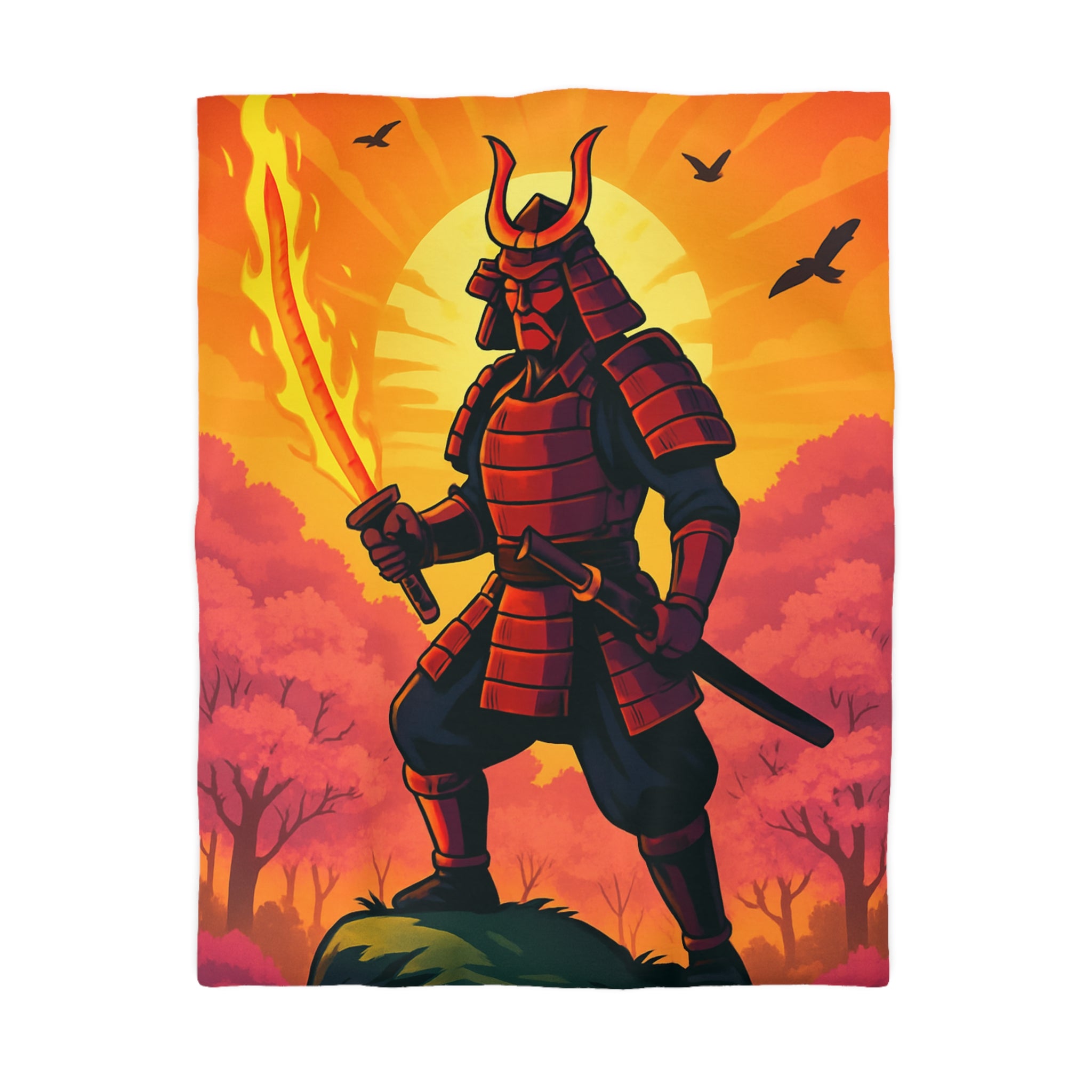 Housse de Couette Microfibre Illustration Unique Design Moderne Décoration Intérieure Raffinée