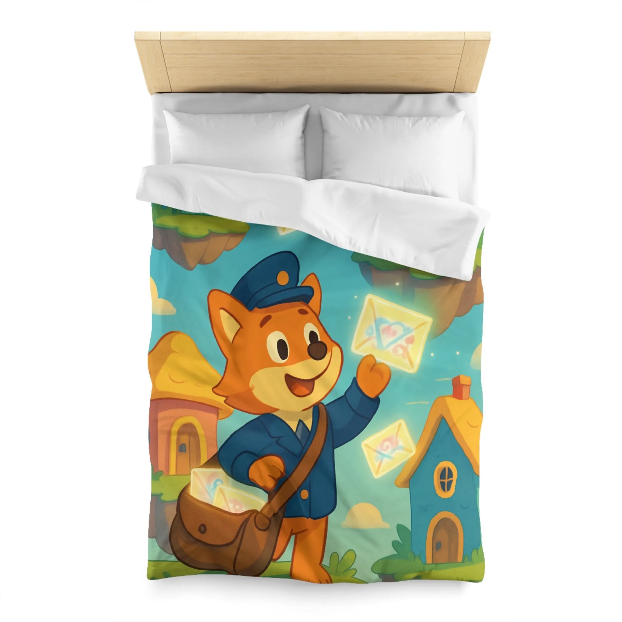 Housse de Couette Microfibre Art Graphique Contemporain Style Décoratif Chambre Tendance