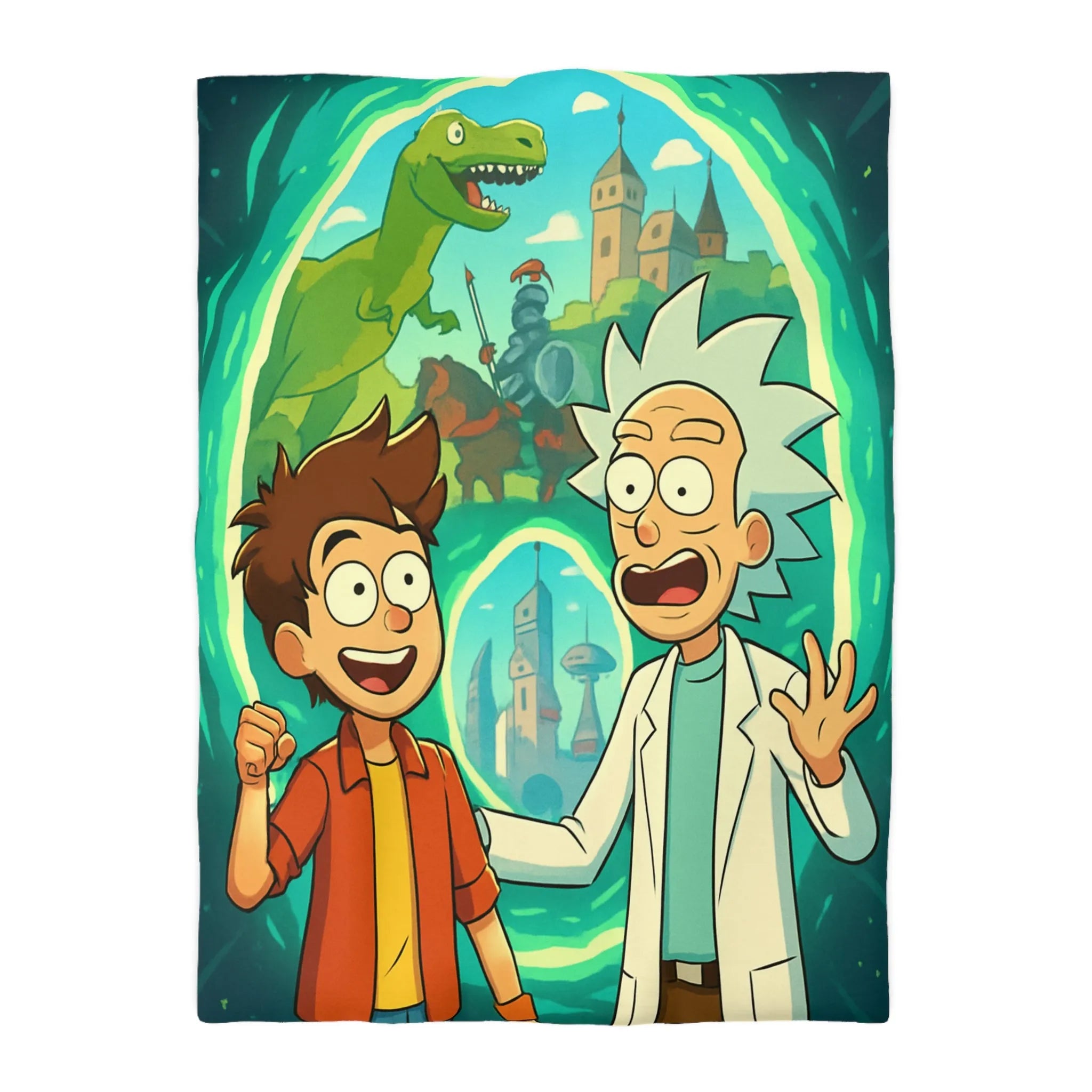 Housse de Couette Microfibre Art Graphique Contemporain Style Décoratif Chambre Tendance