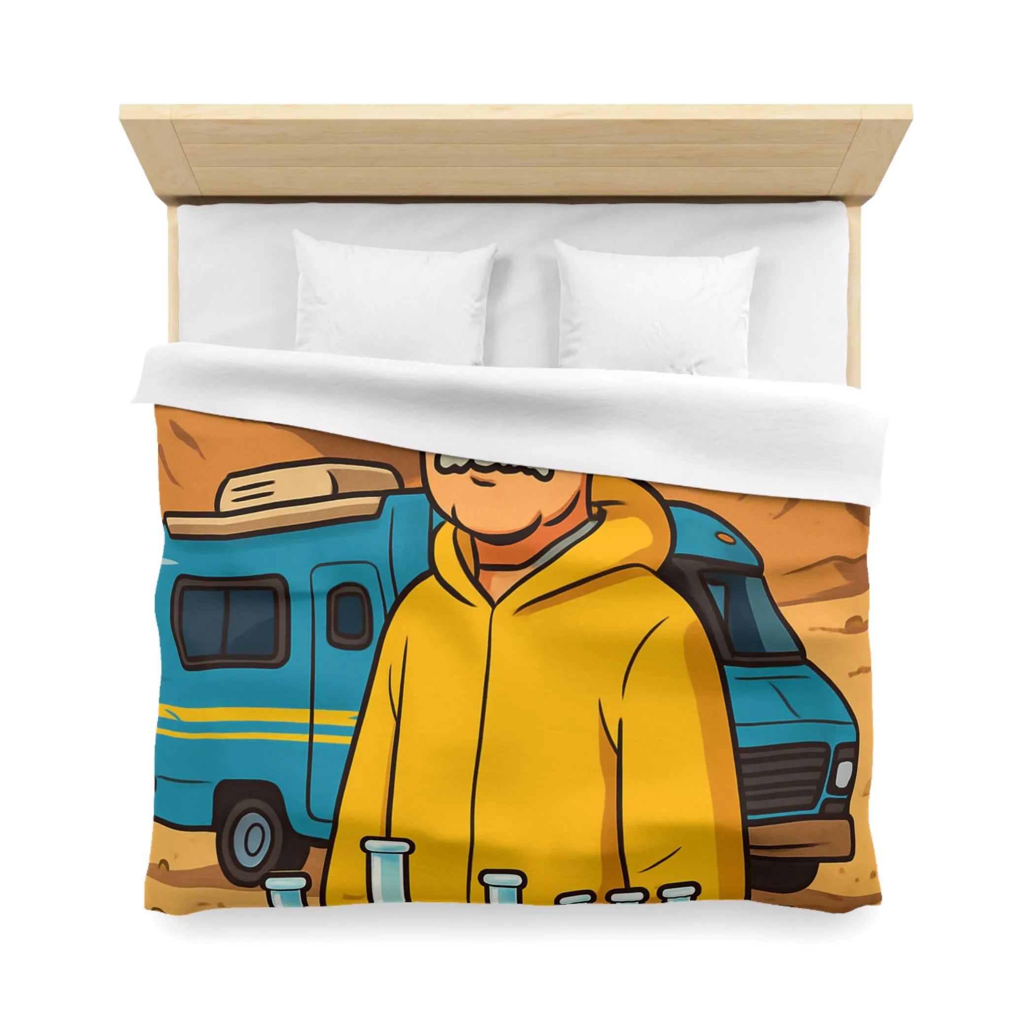 Housse de Couette Microfibre Art Graphique Contemporain Style Décoratif Chambre Tendance