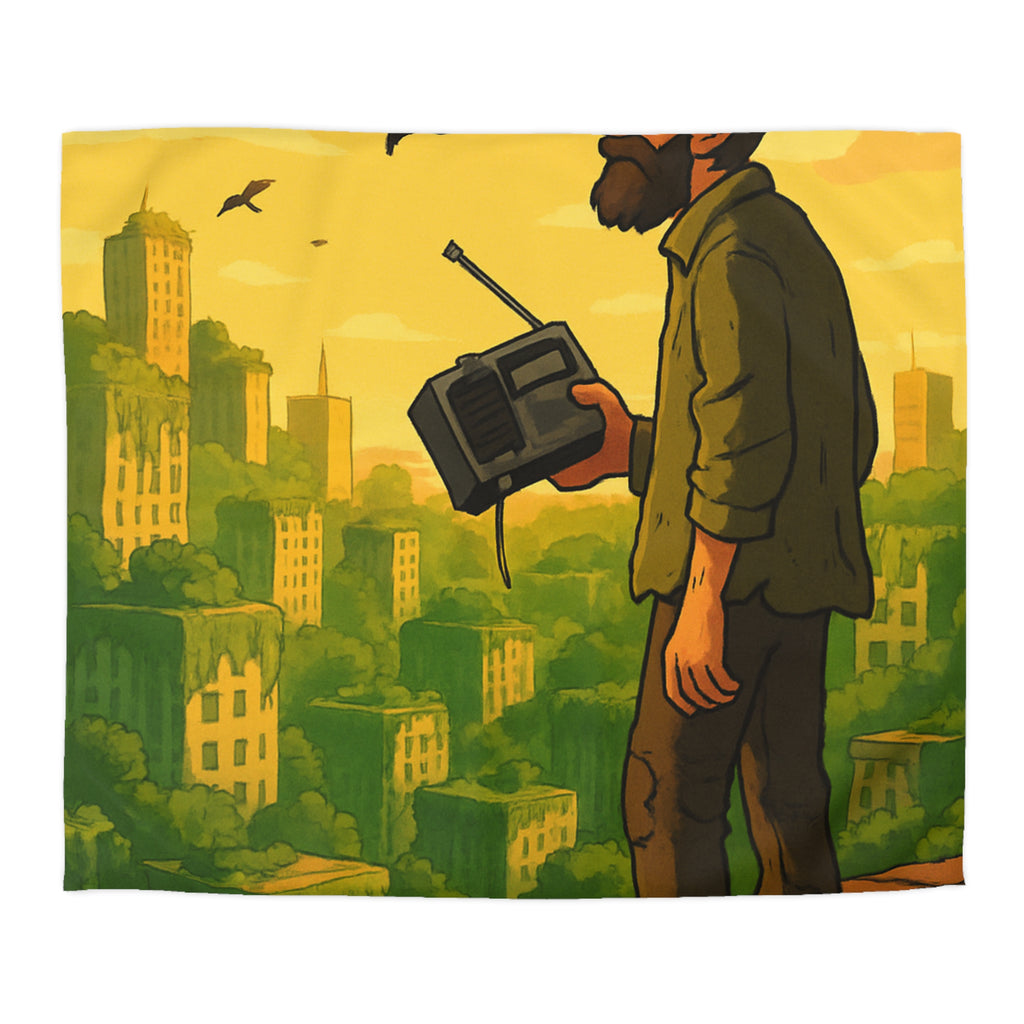 Housse de Couette Microfibre Illustration Unique Design Moderne Décoration Intérieure Raffinée