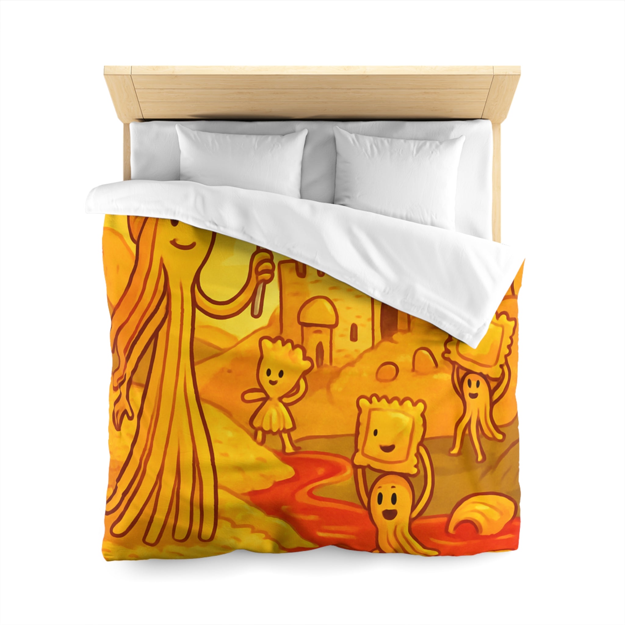 Housse de Couette Microfibre Motif Créatif Original Style Contemporain Chambre Élégante