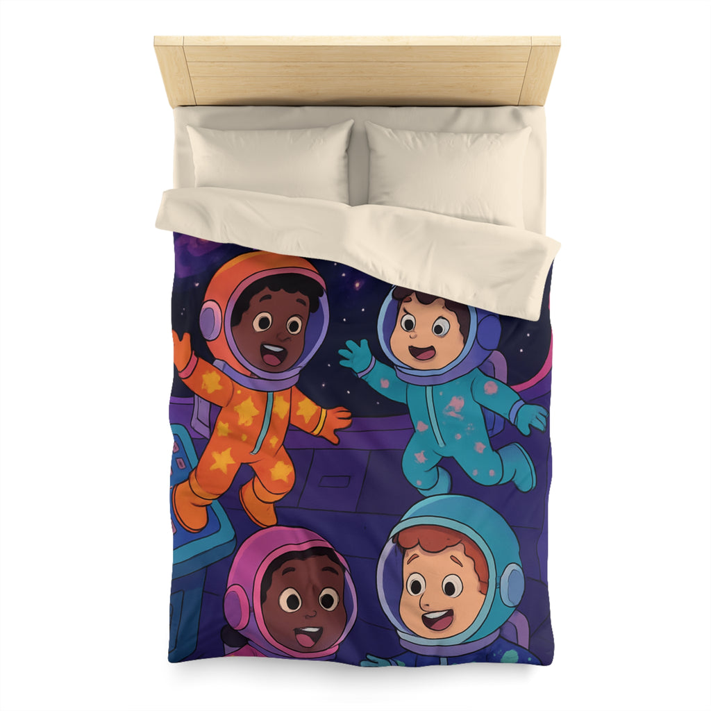 Housse de Couette Microfibre Motif Créatif Original Style Contemporain Chambre Élégante