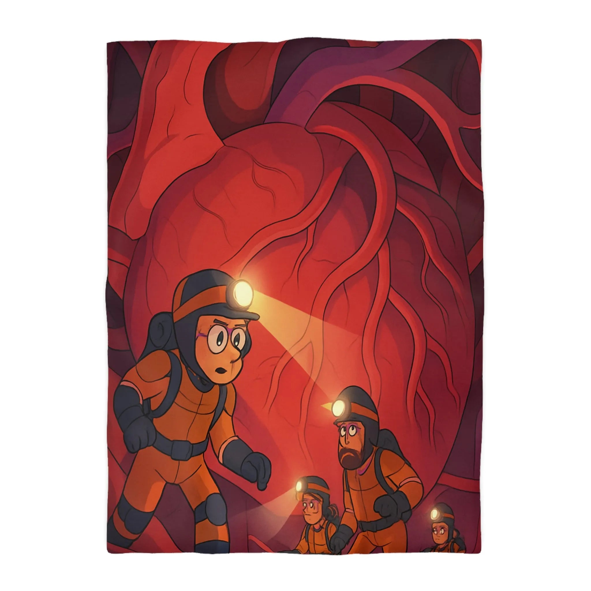 Explorez l’aventure intérieure avec une housse de couette motif cœur et explorateurs