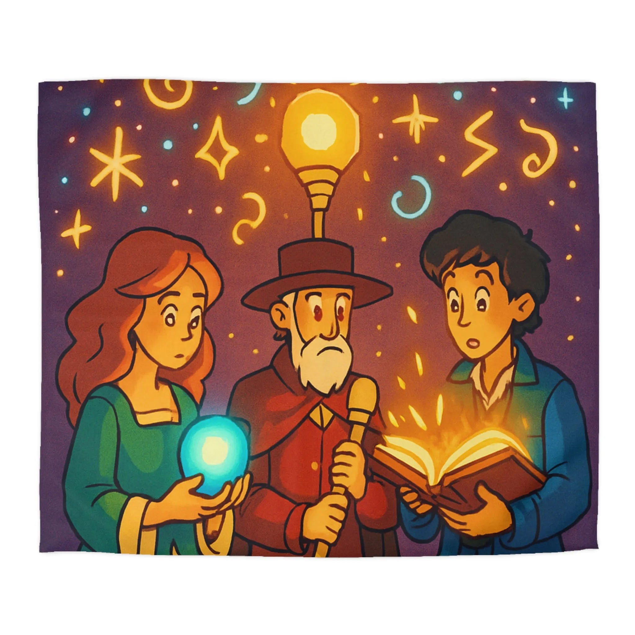 Explorez un Monde Magique avec Housse de Couette Aux Détails Lumineux et Enchantés