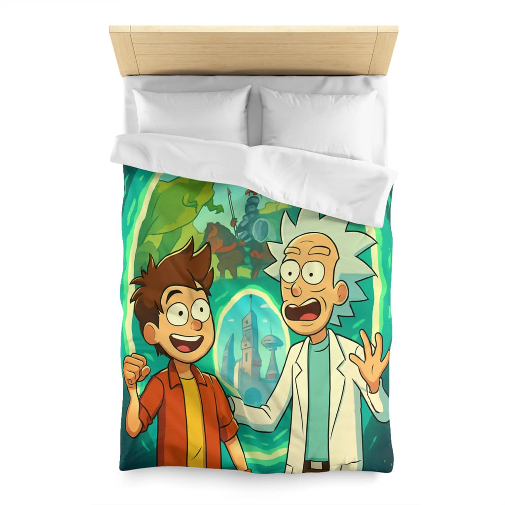 Housse de Couette Microfibre Art Graphique Contemporain Style Décoratif Chambre Tendance