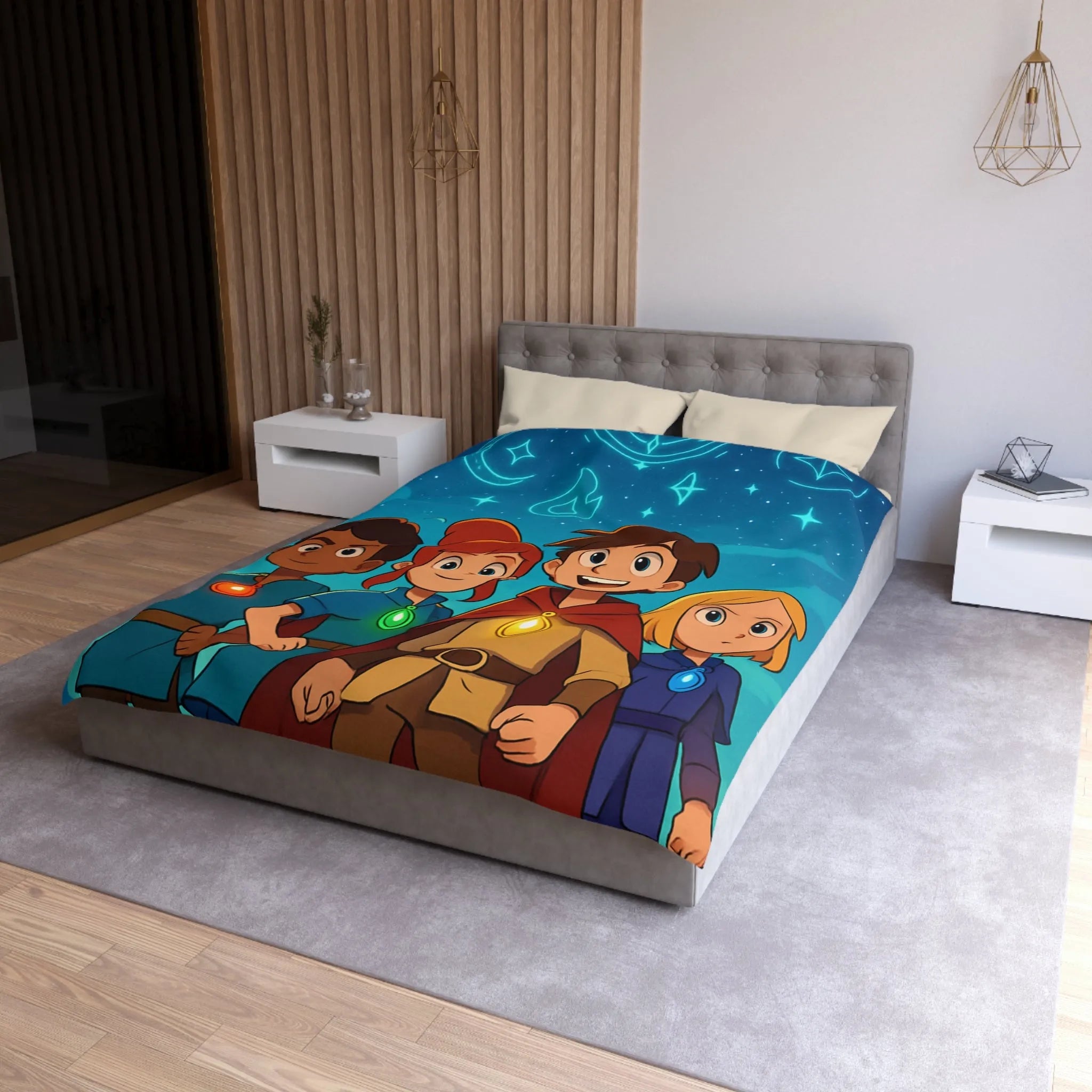 Housse de Couette Microfibre Création Artistique Moderne Design Exclusif Décoration Chambre