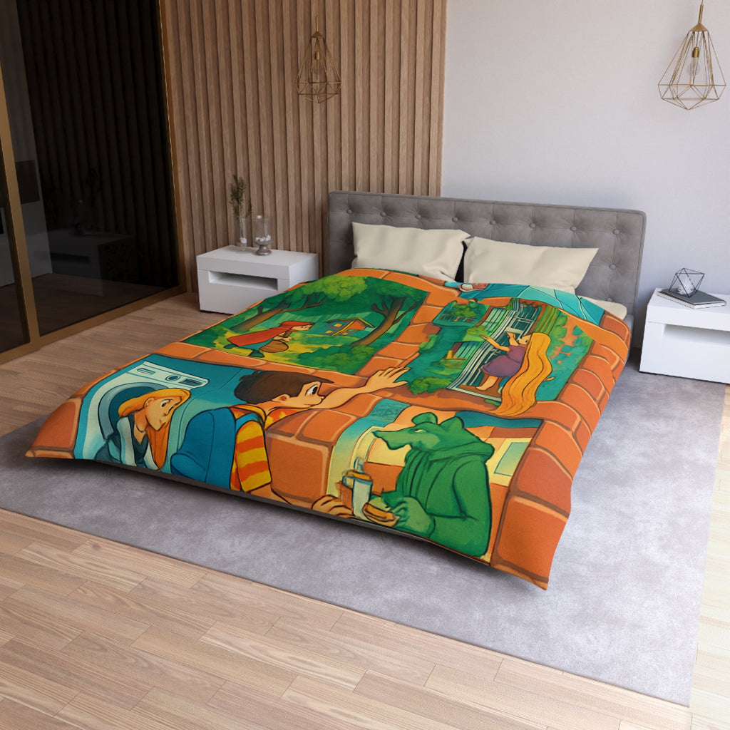 Housse de Couette Microfibre Création Artistique Moderne Design Exclusif Décoration Chambre