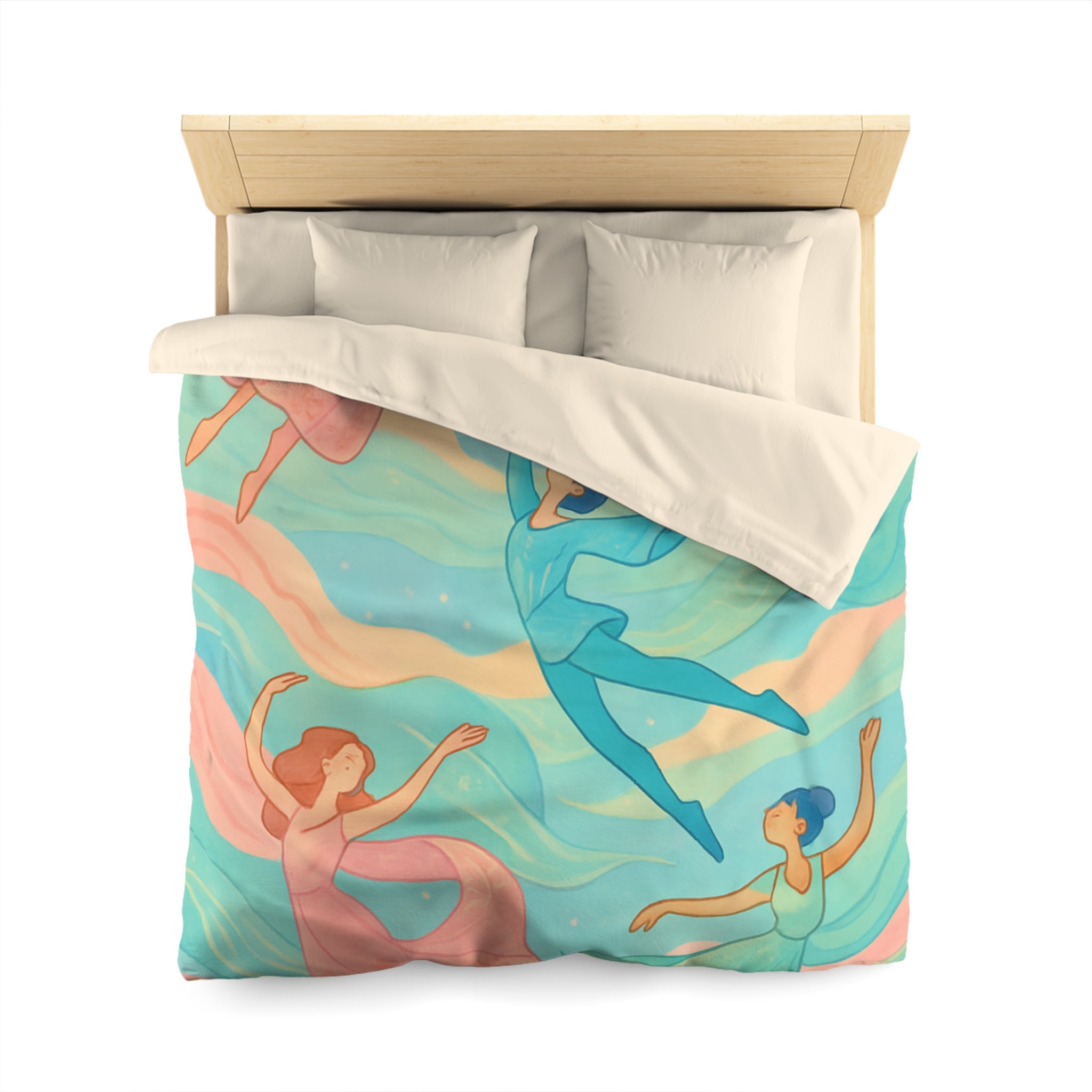 Housse de Couette Microfibre Illustration Unique Design Moderne Décoration Intérieure Raffinée