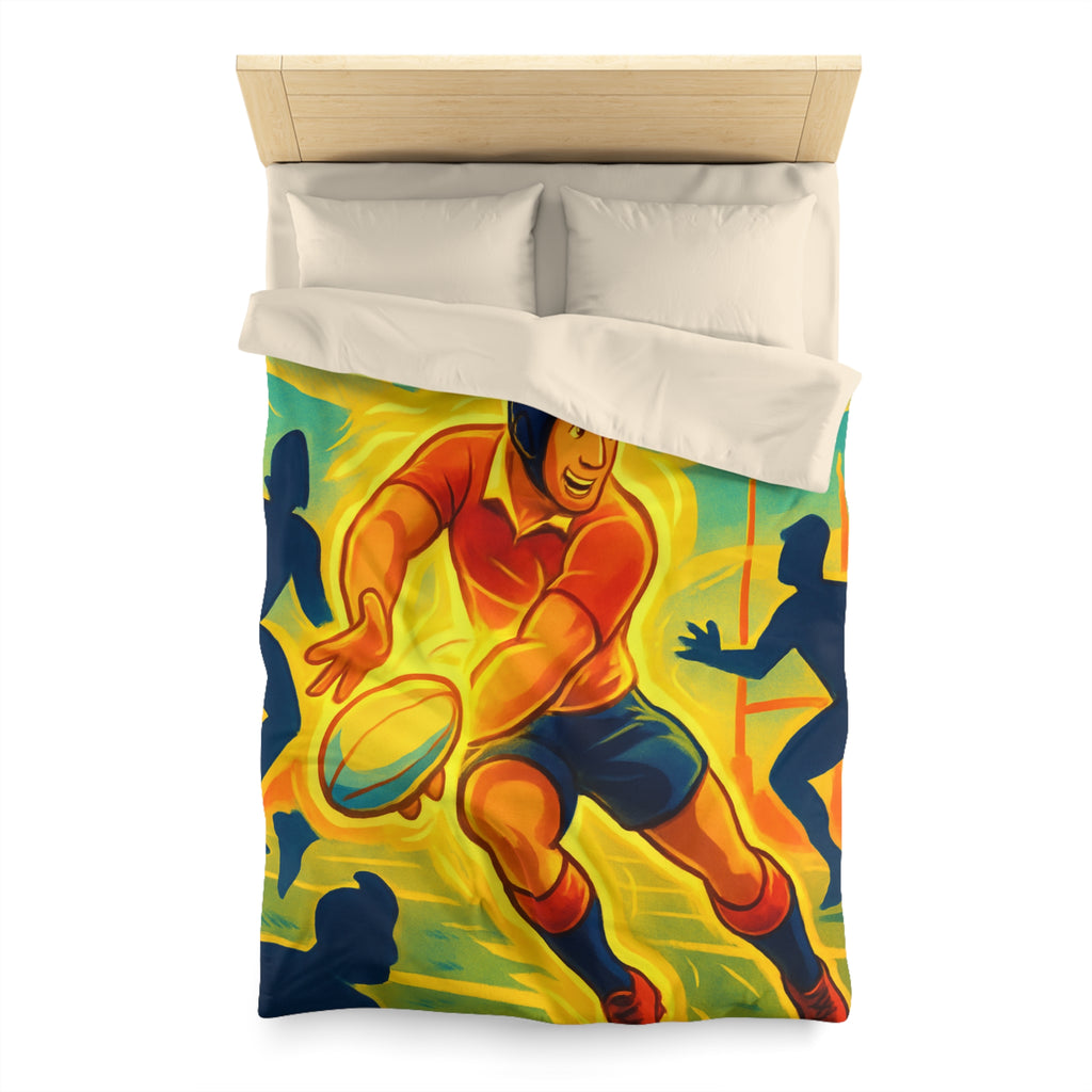 Housse de Couette Microfibre Design Artistique Moderne Décoration Chambre Confort Premium