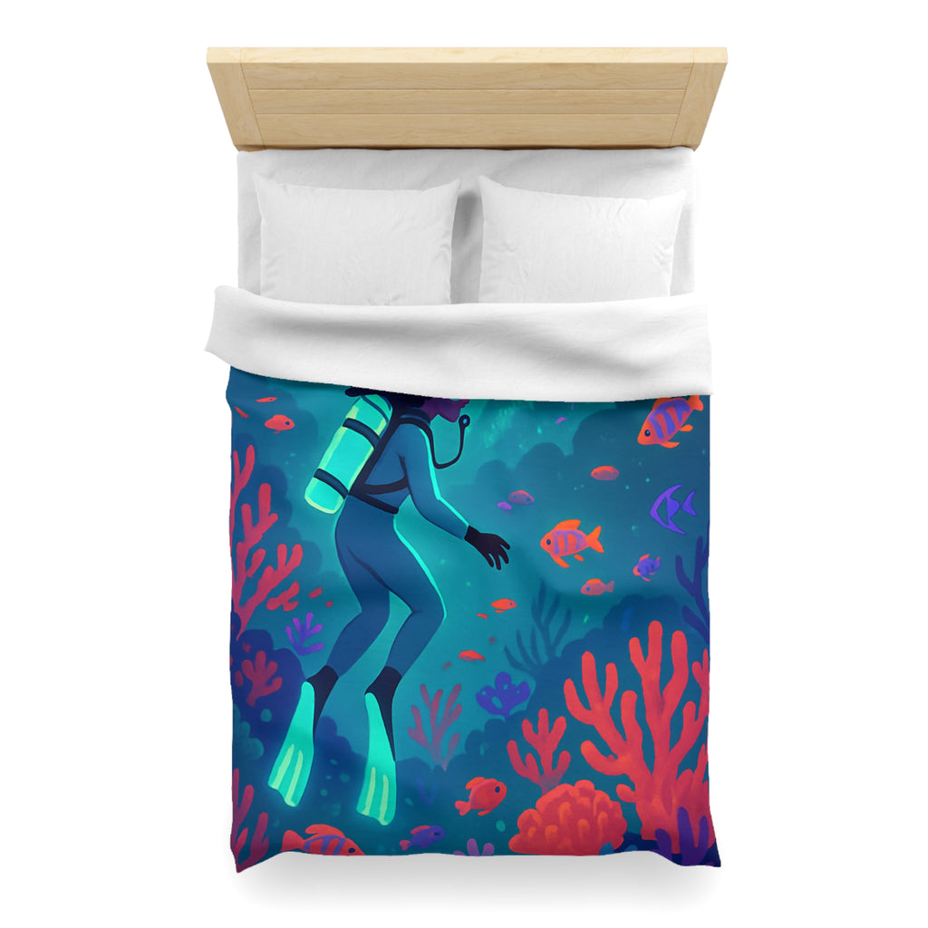 Plongée Sous-Marine Fantastique avec Récifs Colorés et Ville Mystérieuse en Arrière-Plan